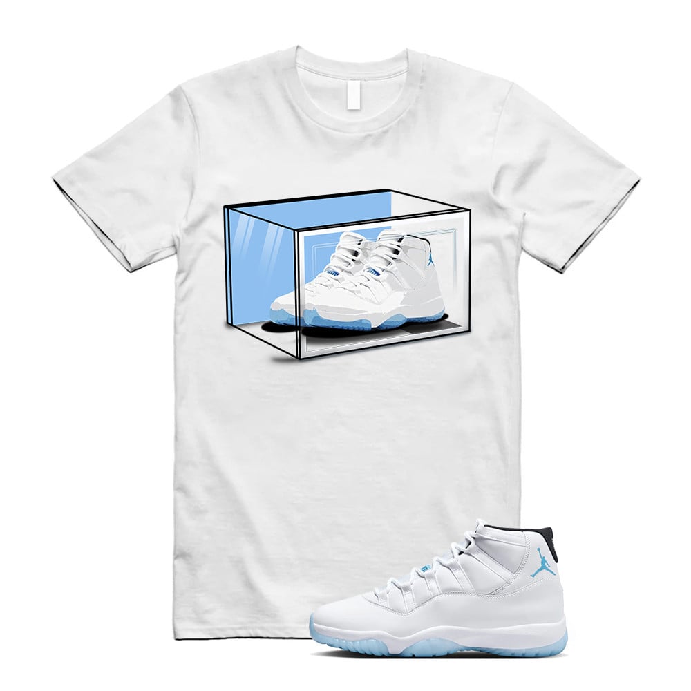Shoe Box Shirt, Jordan 11 Legend Blue Matching T-Shirt, Sneaker Match Tees