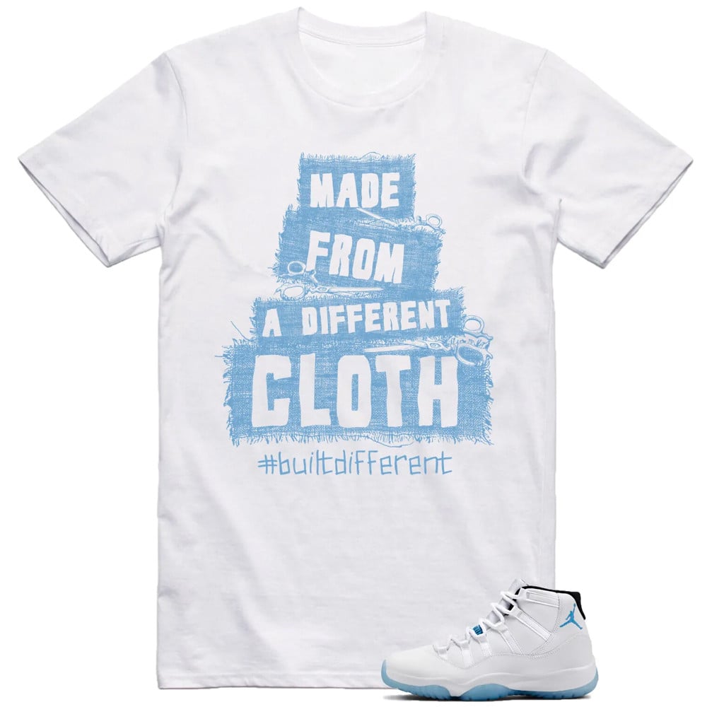 Built Different Shirt, Jordan 11 Legend Blue Matching T-Shirt, Sneaker Match Tees