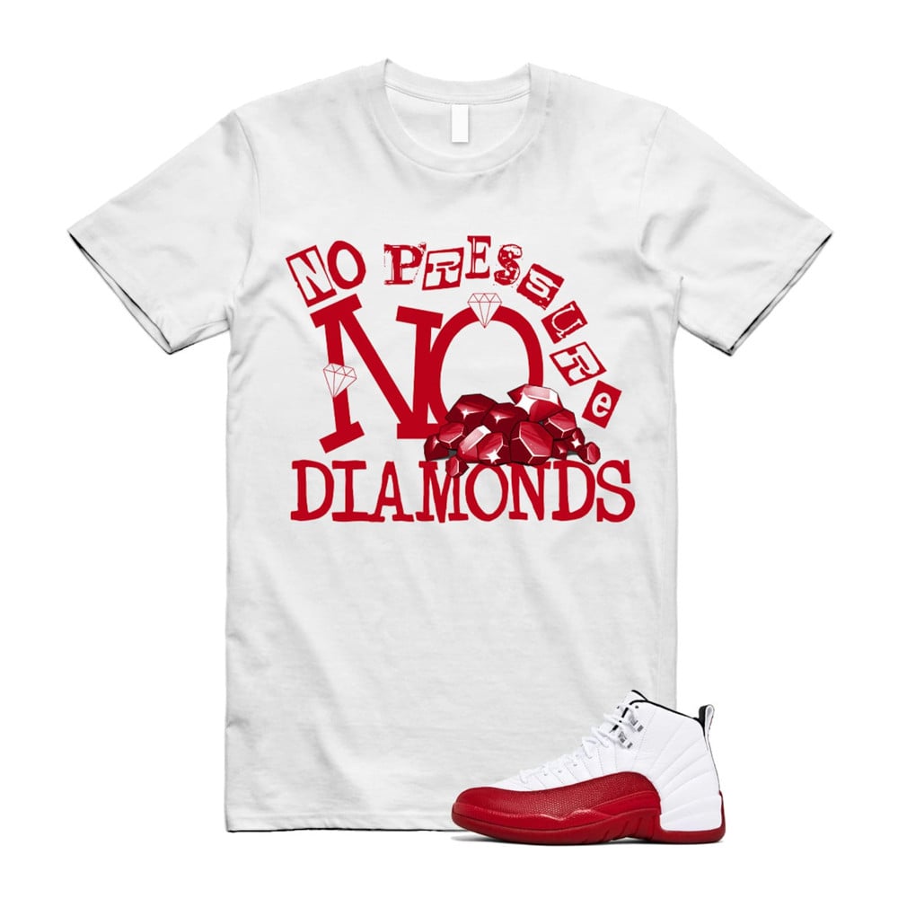 DIAMOND Shirt To Match Air Jordan 12 Cherry Red T-Shirt, Sneaker Match Tees