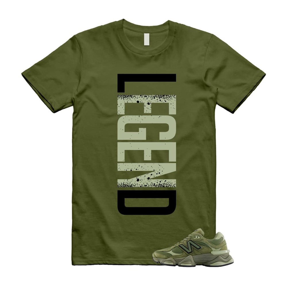 LEGEND Shirt To Match 9060 Dark Olivine Green Olive T-Shirt, Sneaker Match Tees