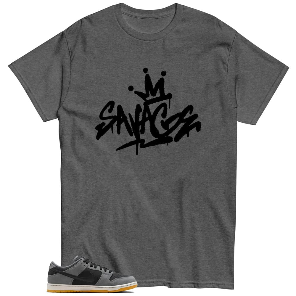 Savage Style Shirt To Match SB Dunk Low Dark Smoke Grey T-Shirt, Sneaker Match Tees