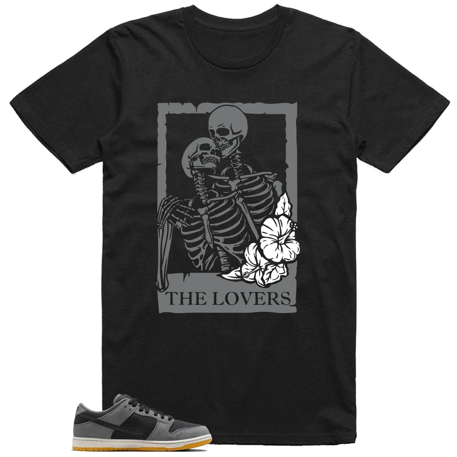 Lovers Shirt To Match SB Dunk Low Dark Smoke Grey T-Shirt, Sneaker Match Tees