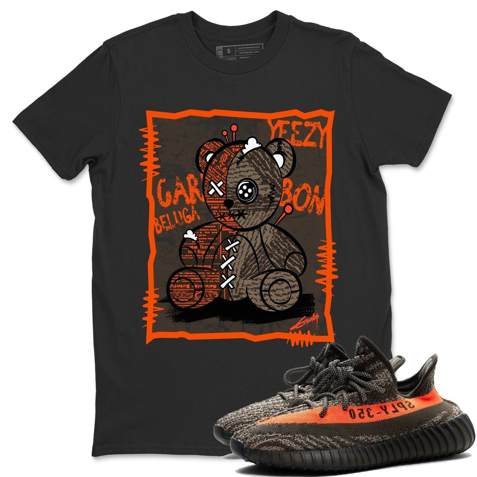 Vintage Bear Unisex Crew Neck T-Shirt - Sneaker Shirt To Match Yeezys 350 Carbon Beluga T-Shirt, Sneaker Match Tee