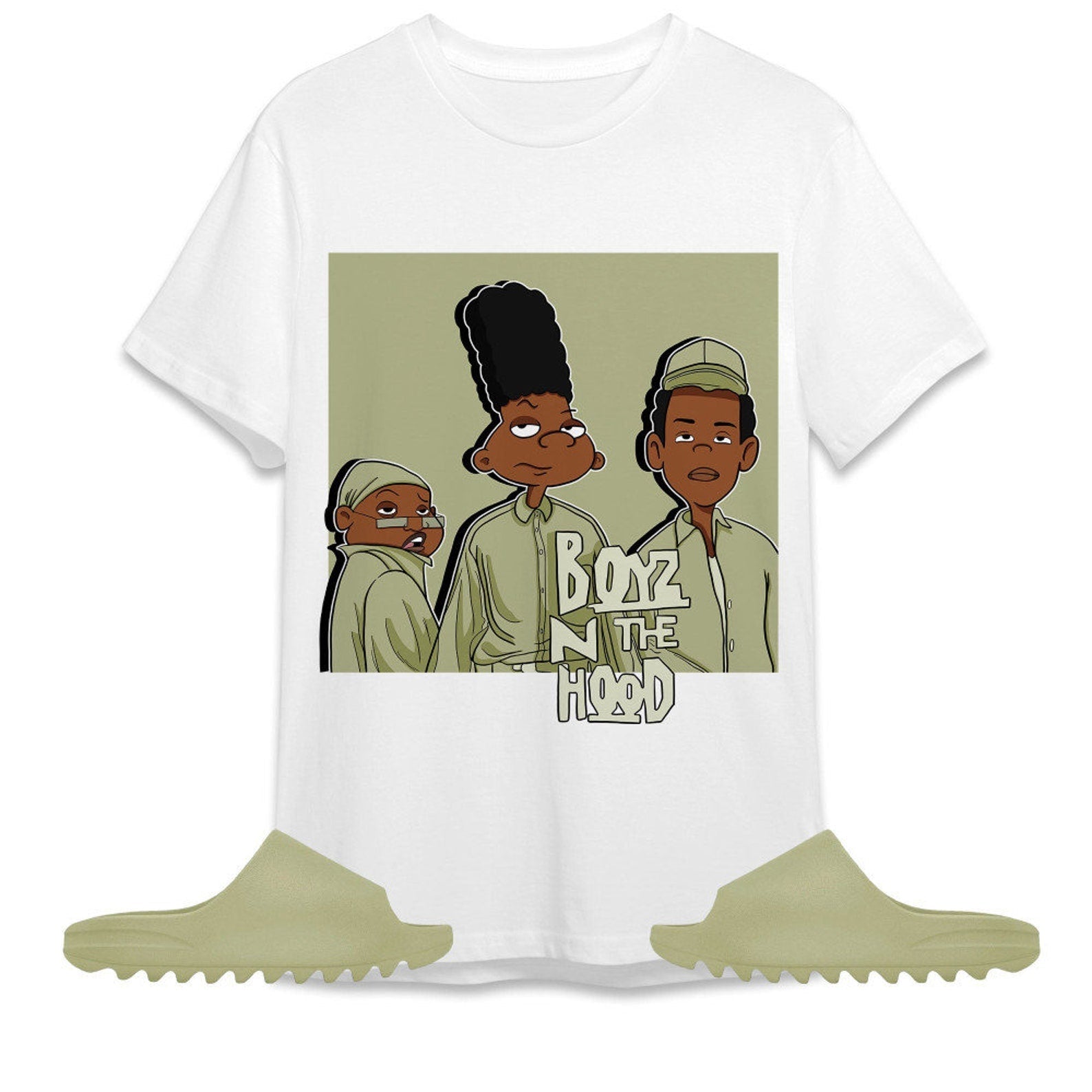 Yeezy Slide Resin Unisex Shirt, Boyz N The Hood 90s, Shirt To Match Sneaker T-Shirt, Sneaker Match Tee