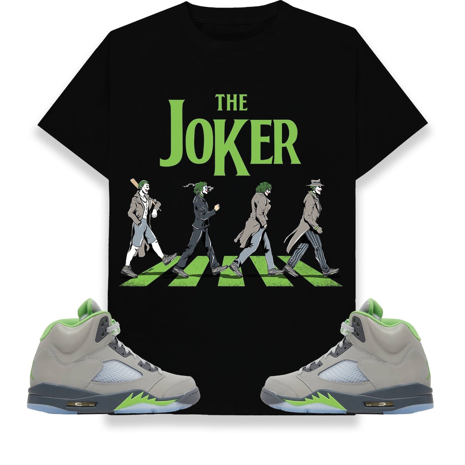 The Joker Unisex Shirt Match Jordan 5 Retro Green Bean T-Shirt, Sneaker Match Tee