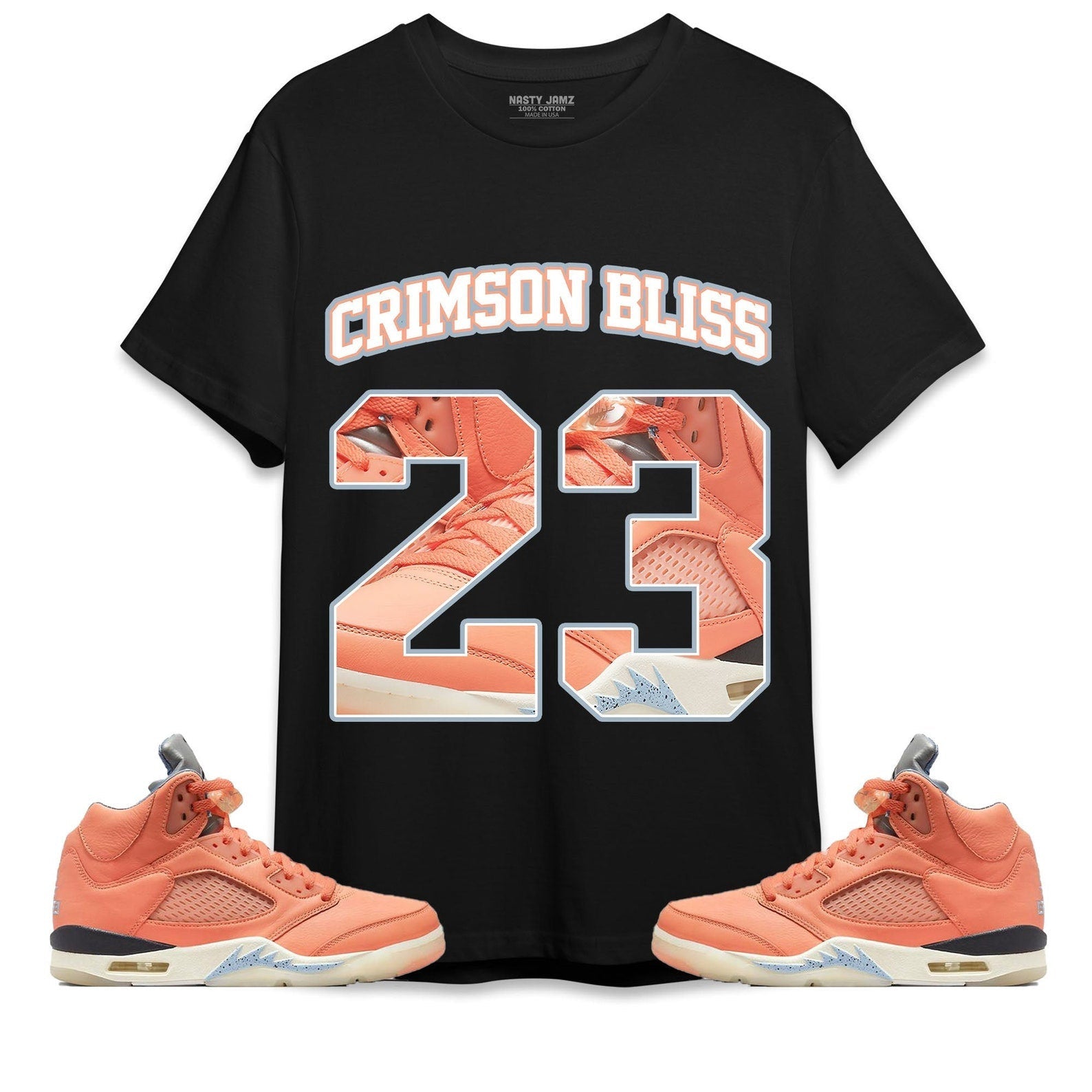 Number 23 CM5 Name Unisex Shirt Match Jordan 5 Crimson Bliss T-Shirt, Sneaker Match Tee