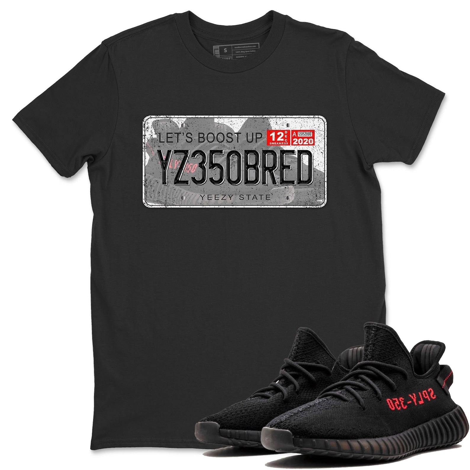 Yeezy Plate Unisex Crew Neck Sneaker Matching Tee Shirt To Match Yeezys 350 Bred T-Shirt, Sneaker Match Tee