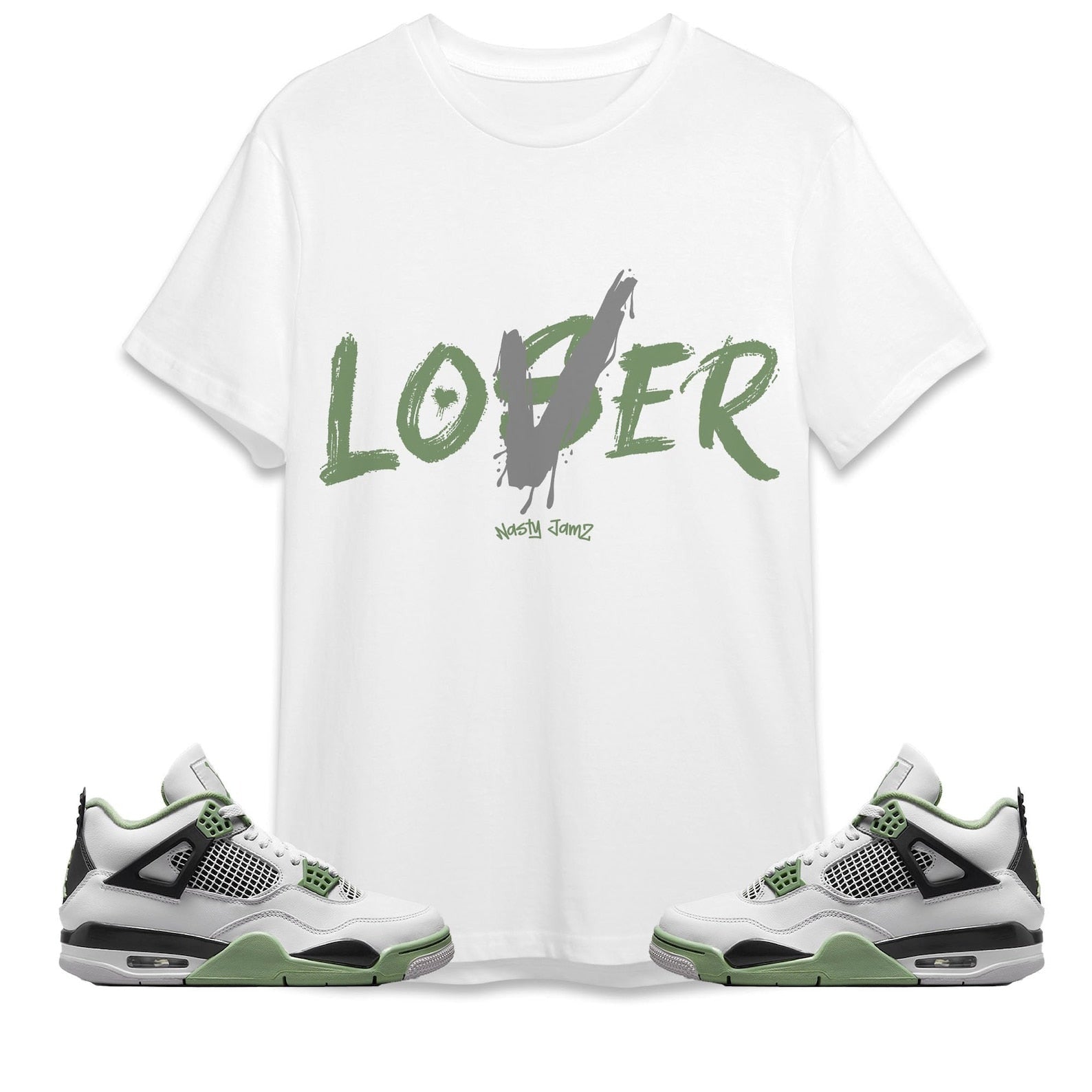 Loser Lover Unisex Shirt Match Jordan 4 Seafoam Oil Green T-Shirt, Sneaker Match Tee