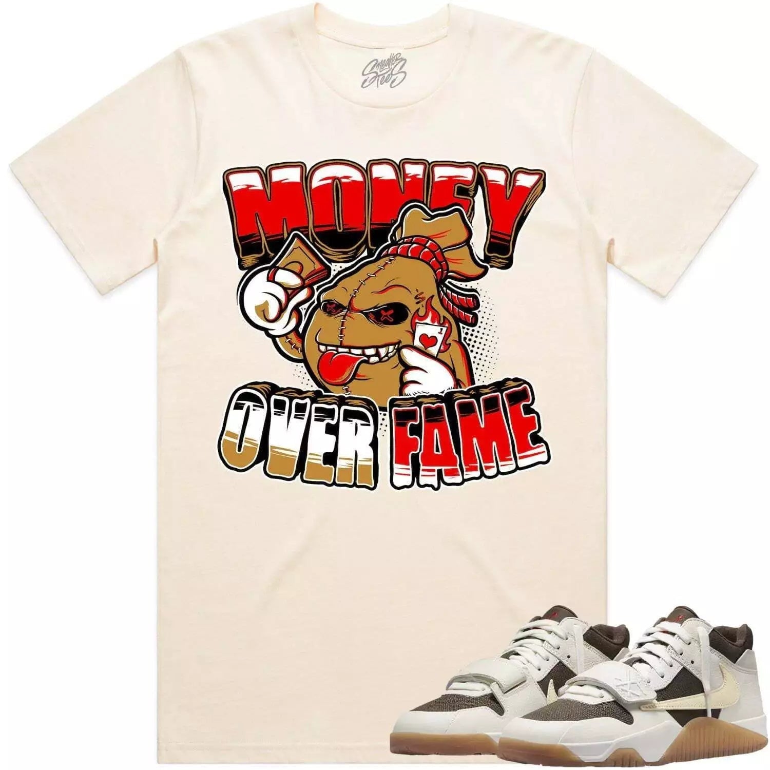 Sassy Classy Bougie Nasty Sneaker Shirt Made To Dunks High White Picante Red T-Shirt, Sneaker Match Tee