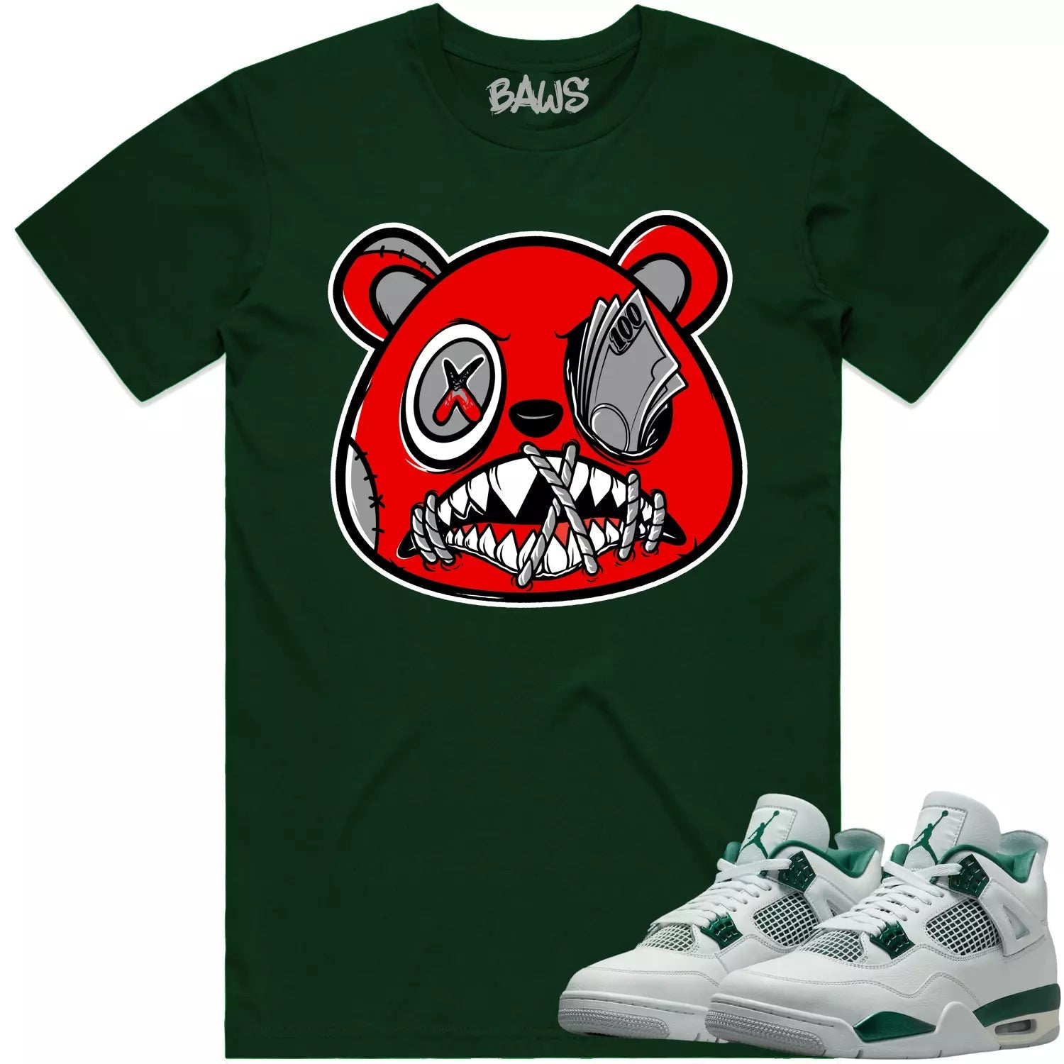 23 Splash T-shirt Match Jordan 3 Pine Green T-Shirt, Sneaker Match Tee