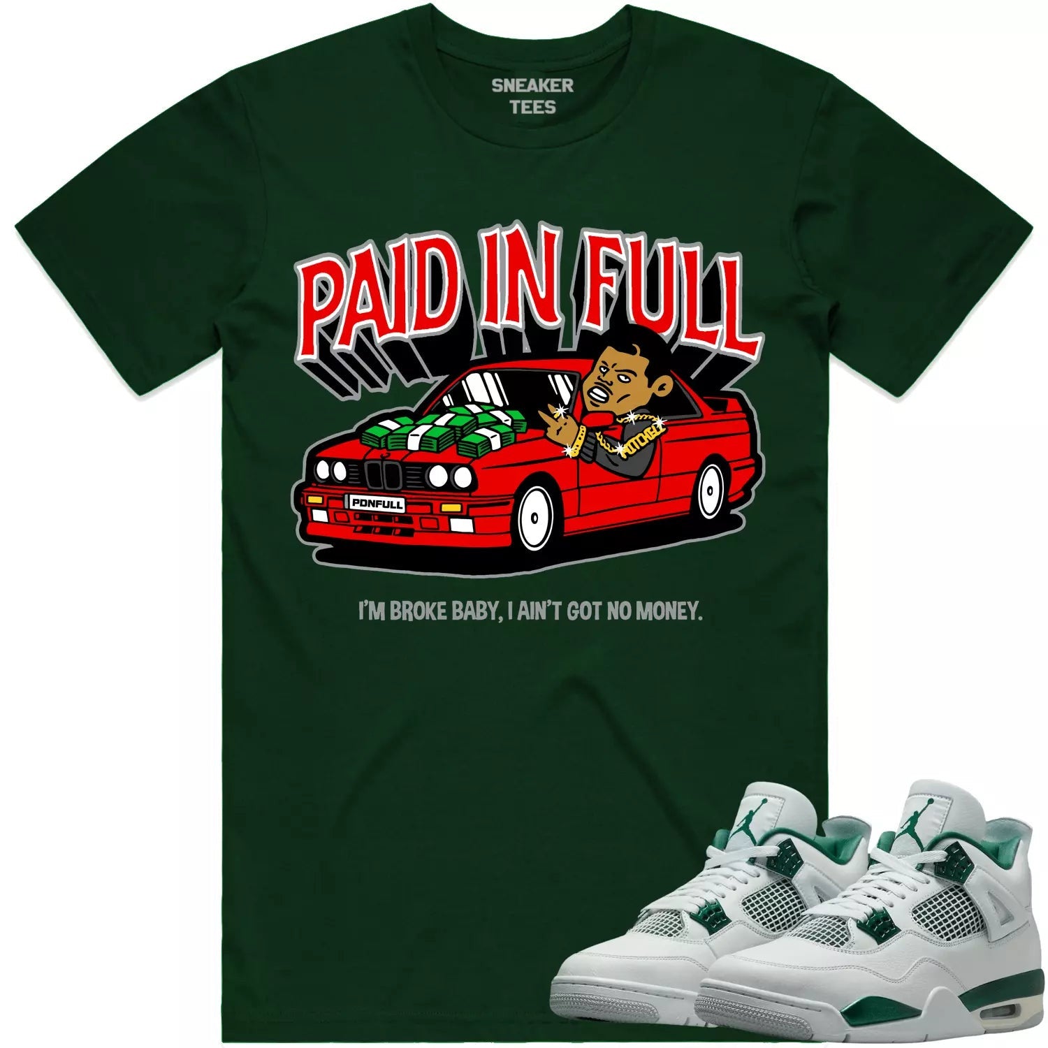 23 Splash T-shirt Match Jordan 3 Pine Green T-Shirt, Sneaker Match Tee