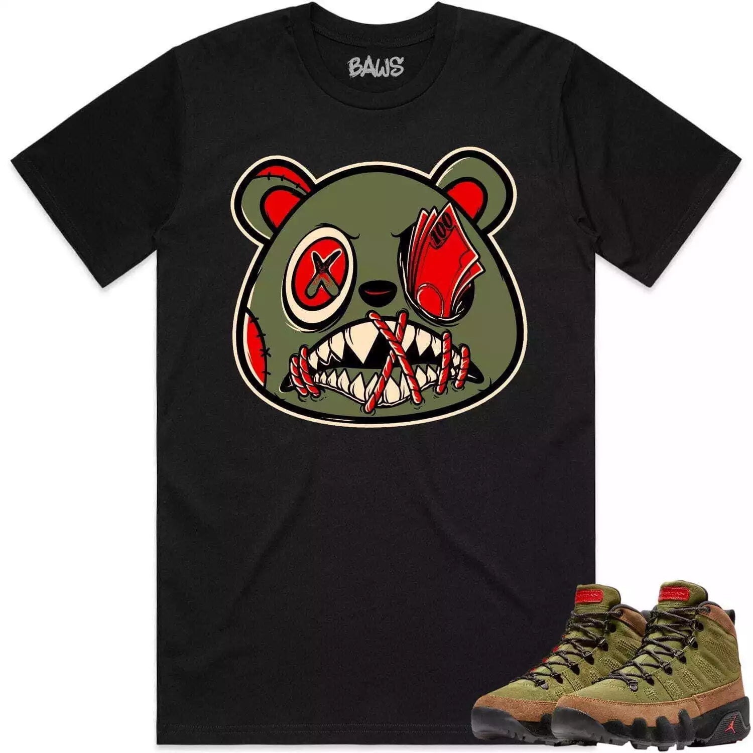 Money Talk Bear Sneaker Shirt Made To Match Jordan 5 Retro T-Shirt, Sneaker Match Tee