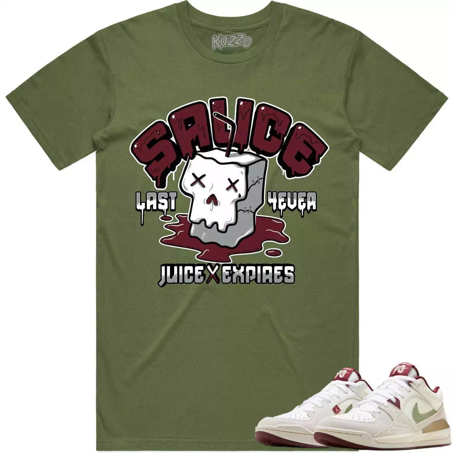 We Outside Shirt to Match Air Max 95 Dark Army DH4754-300 / Dark Brown T-Shirt, Sneaker Match Tee