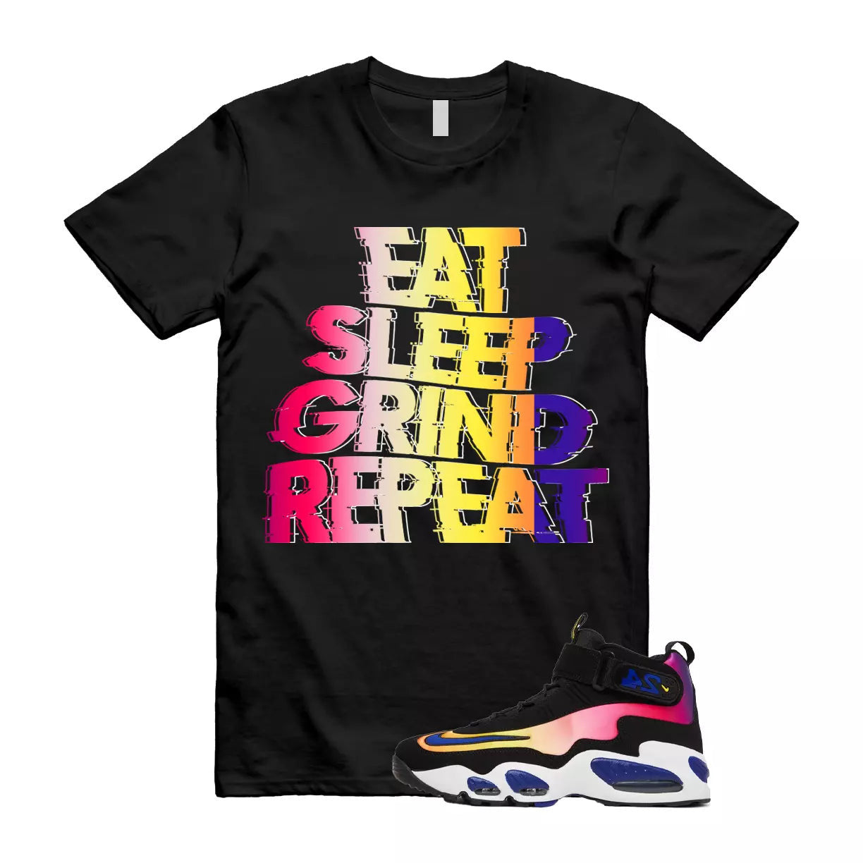 Air Griffey Max 1 Los Angeles Sunset 24 Purple Pink Blue T Shirt Match ESGR T-Shirt, Sneaker Match Tee
