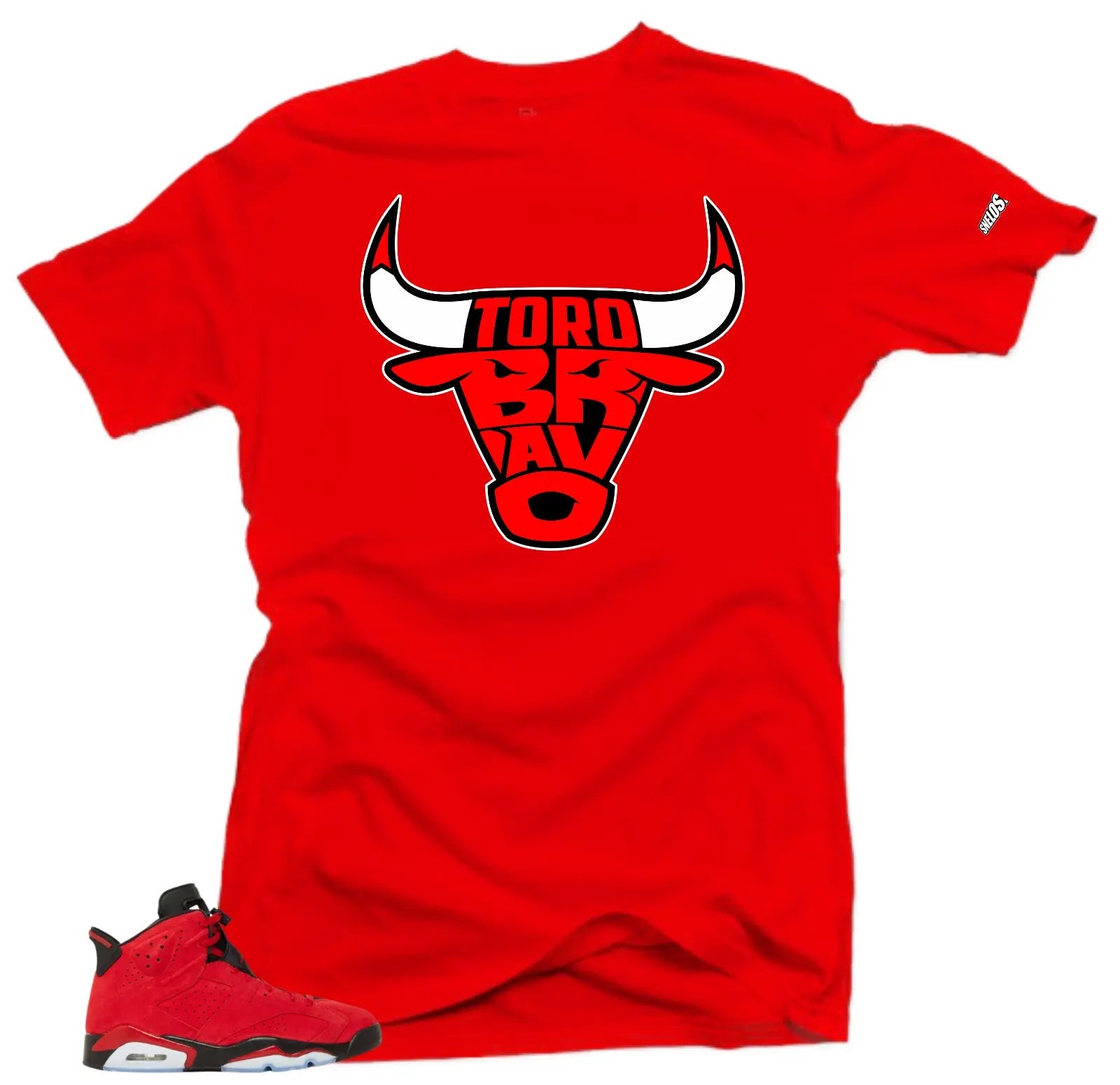 Shirt To Match Jordan 6 Toro Bravo The Toro Bravo Sneaker tee T-Shirt, Sneaker Match Tee
