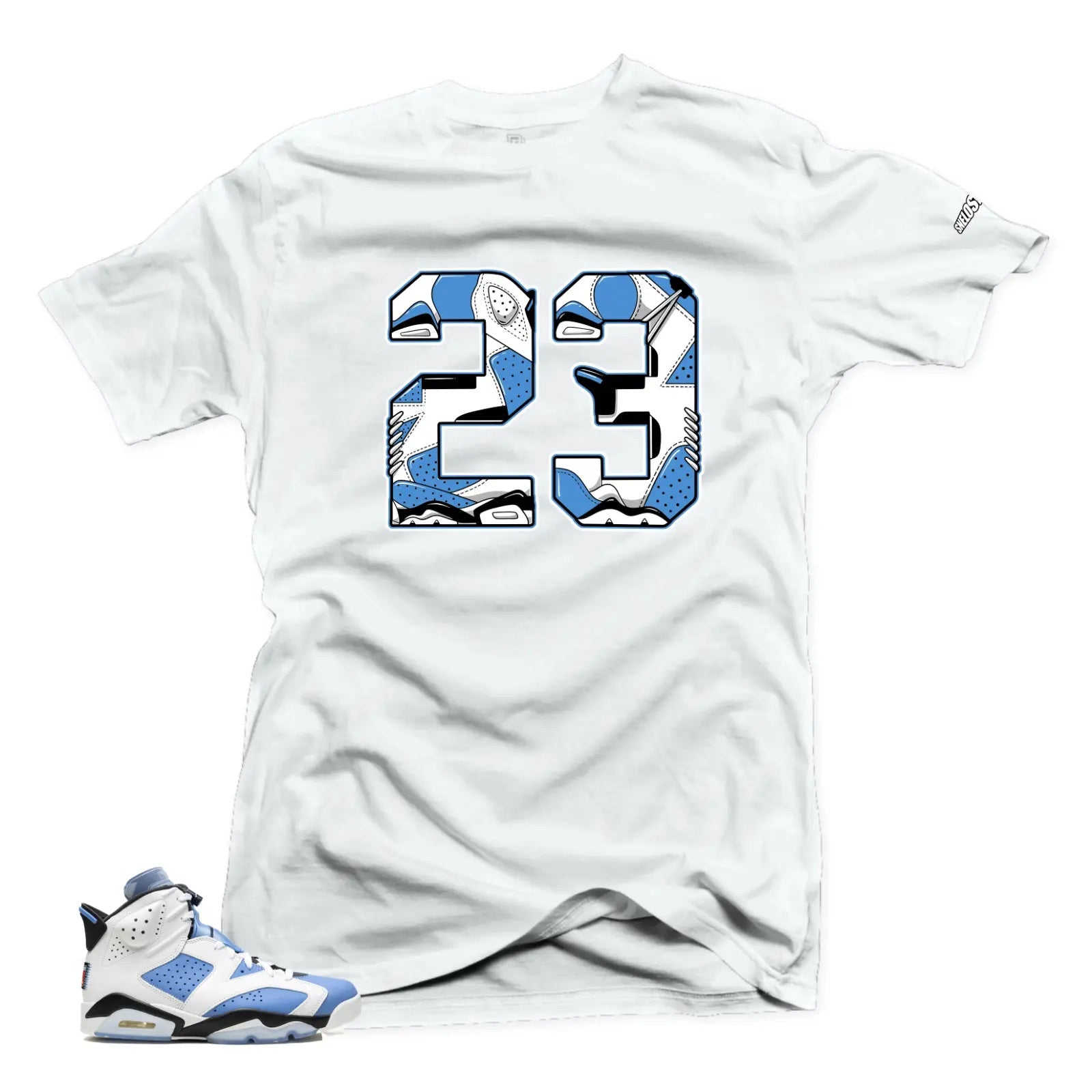 Shirt To Match Jordan 6 UNC University Blue - 23 Sneaker Tees T-Shirt, Sneaker Match Tee