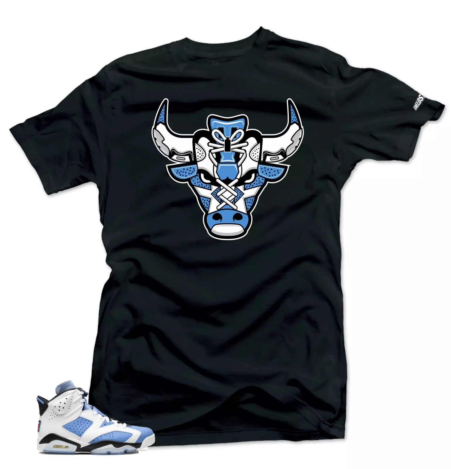 Shirt To Match Jordan 6 UNC University Blue- Bull Sneaker Tees T-Shirt, Sneaker Match Tee