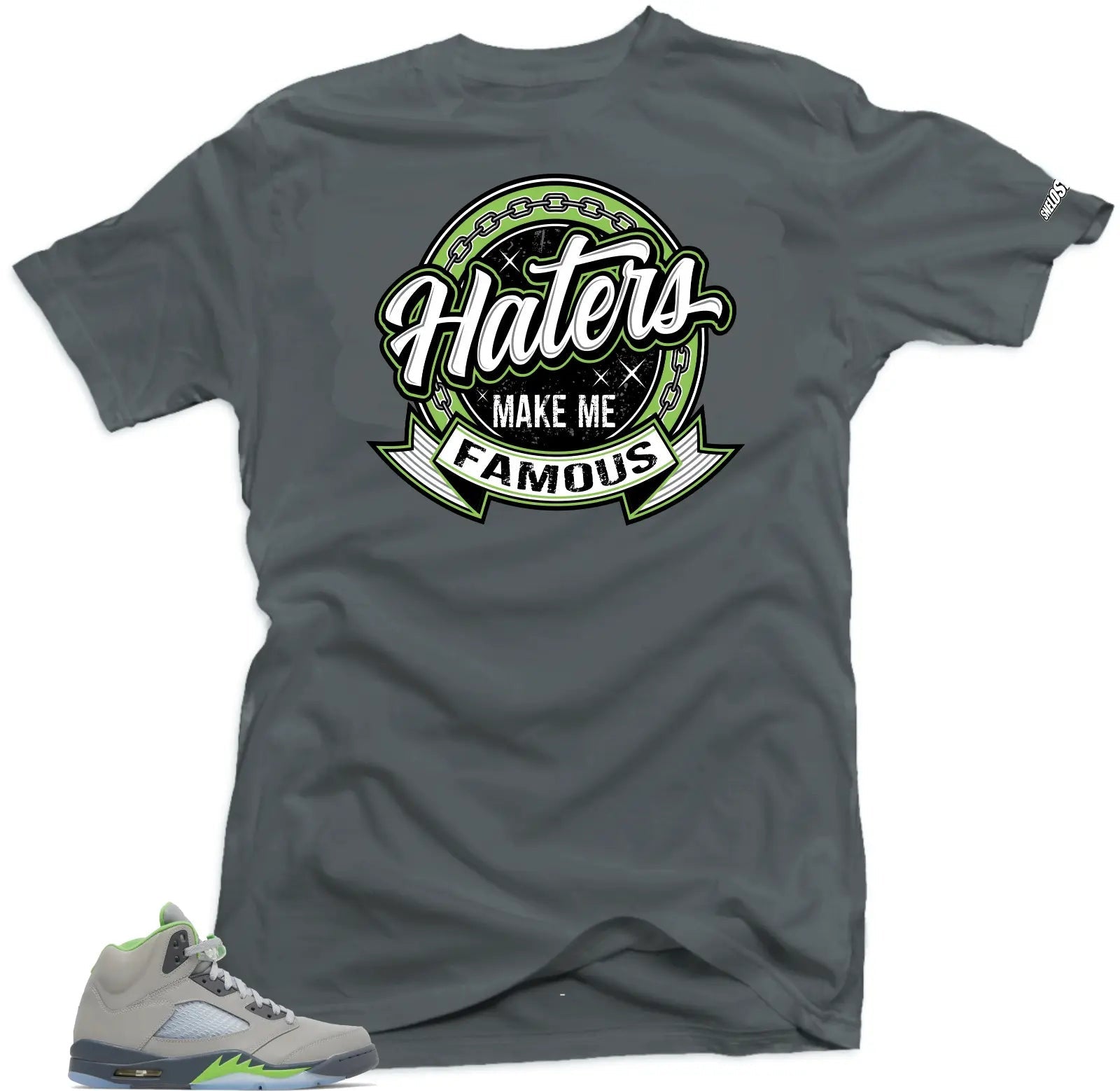 Shirt To Match Jordan 5 Green Bean Sneakers-Haters Tees T-Shirt, Sneaker Match Tee