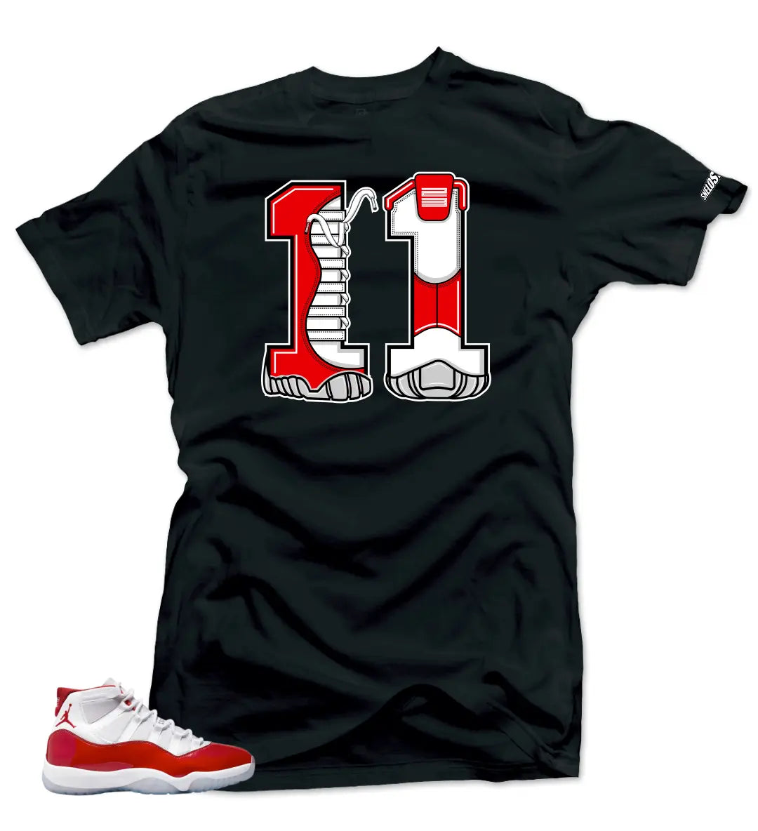 Shirt To Match Jordan 11 Cherry Varsity Red - 11 Air Sneaker Tees T-Shirt, Sneaker Match Tee