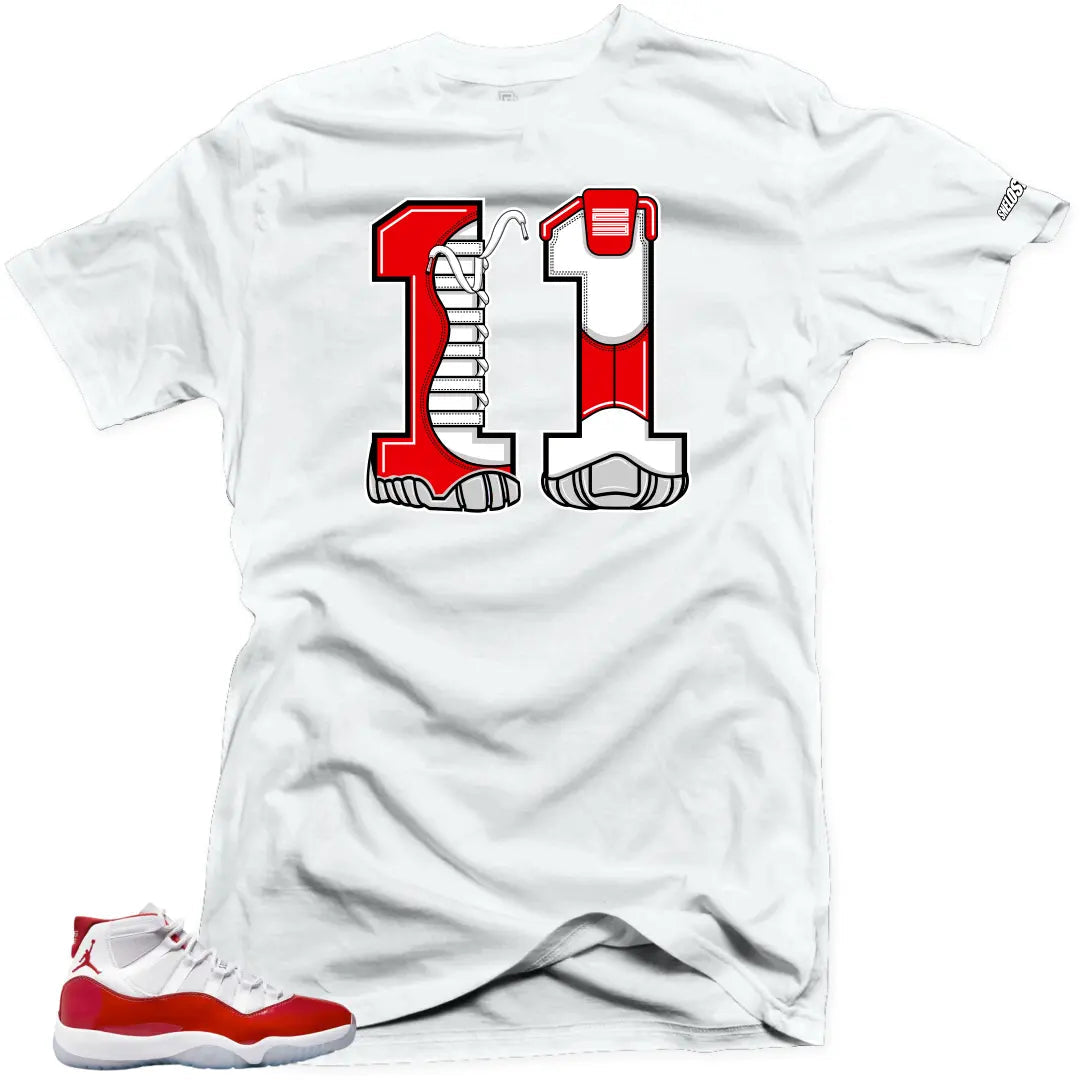Shirt To Match Jordan 11 Cherry Varsity Red - 11 Air Sneaker Tees T-Shirt, Sneaker Match Tee