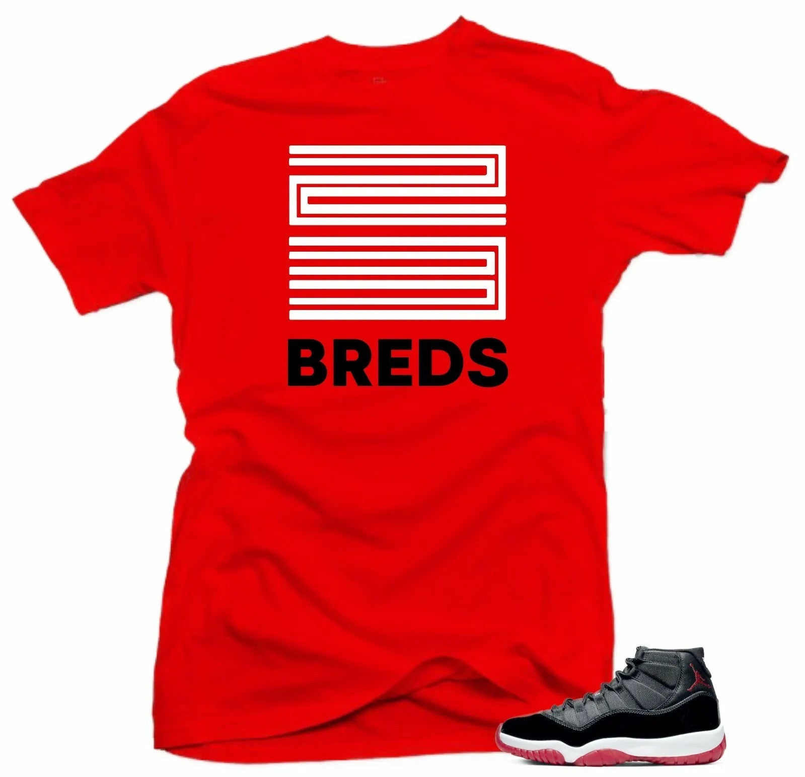 Shirt to Match Jordan 11 Bred 2019 - 23 Breds Red Tee T-Shirt, Sneaker Match Tee
