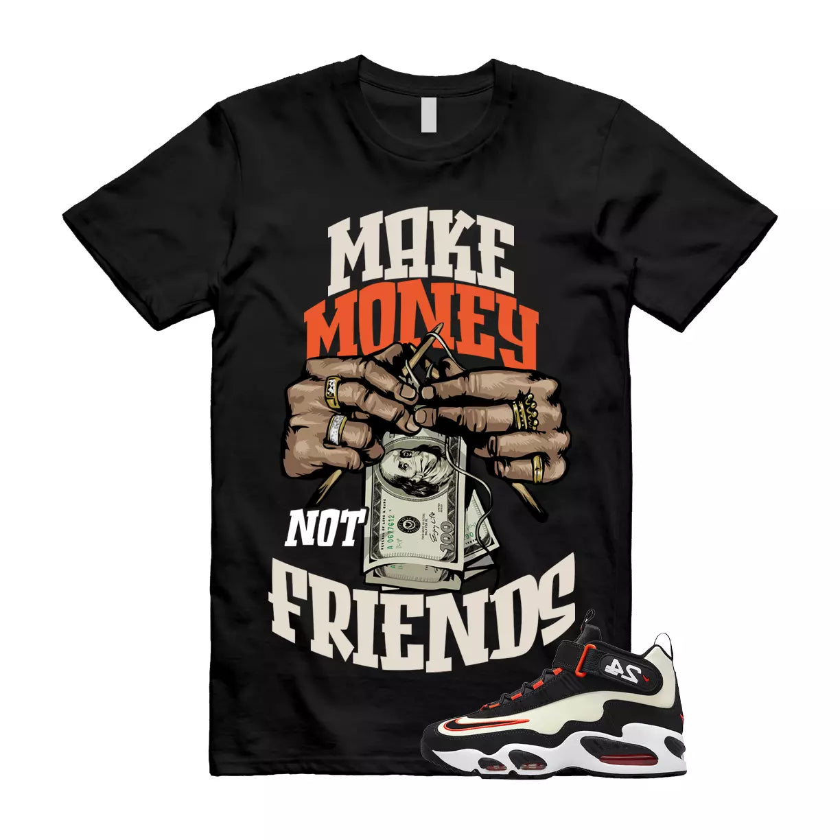 MM Shirt to match Air Griffey Max1 San Francisco Coconut Milk Team Orange Dunk T-Shirt, Sneaker Match Tee