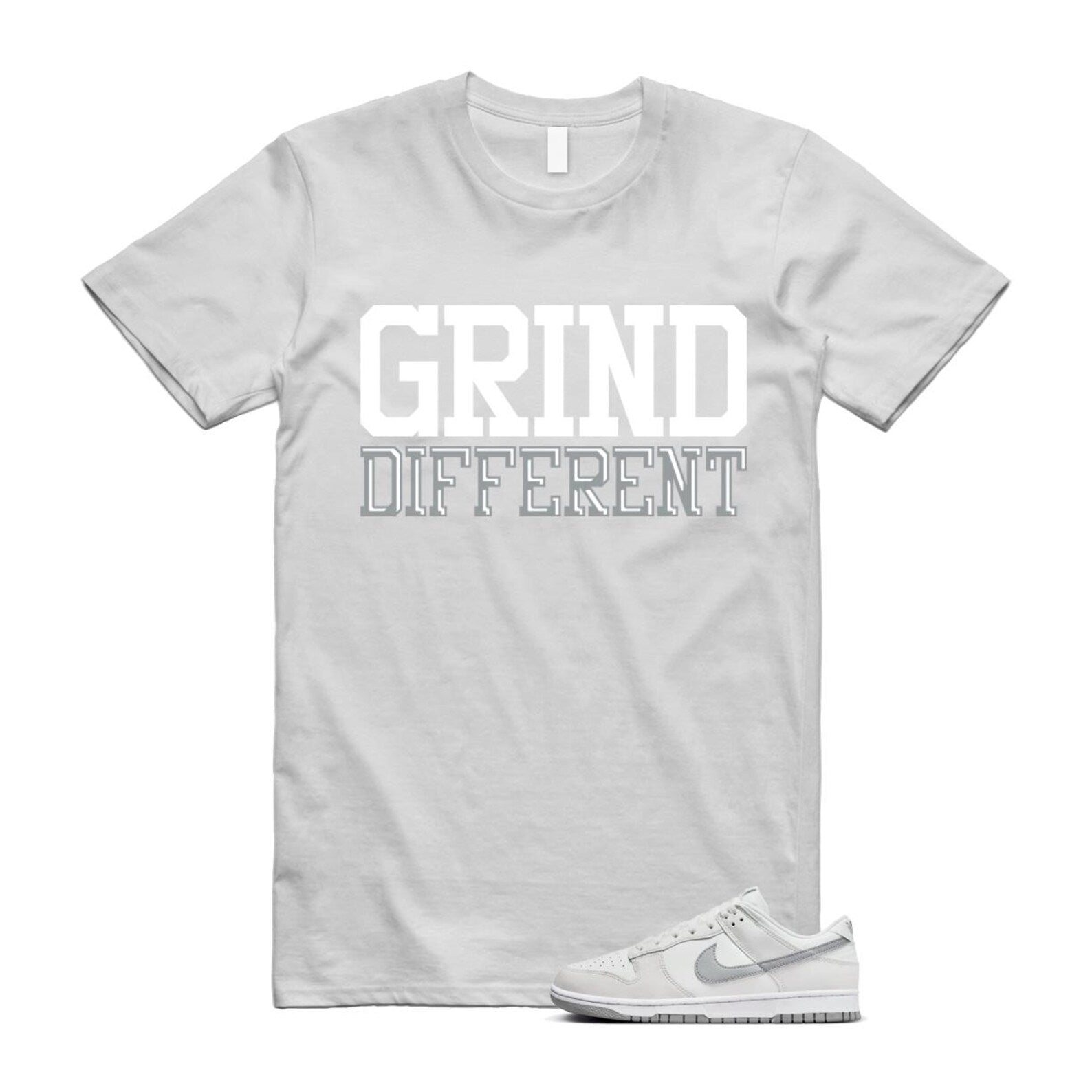 Dunk Summit White Light Smoke Grey Platinum Tint Low Retro T Shirt Match GRD T-Shirt, Sneaker Match Tee