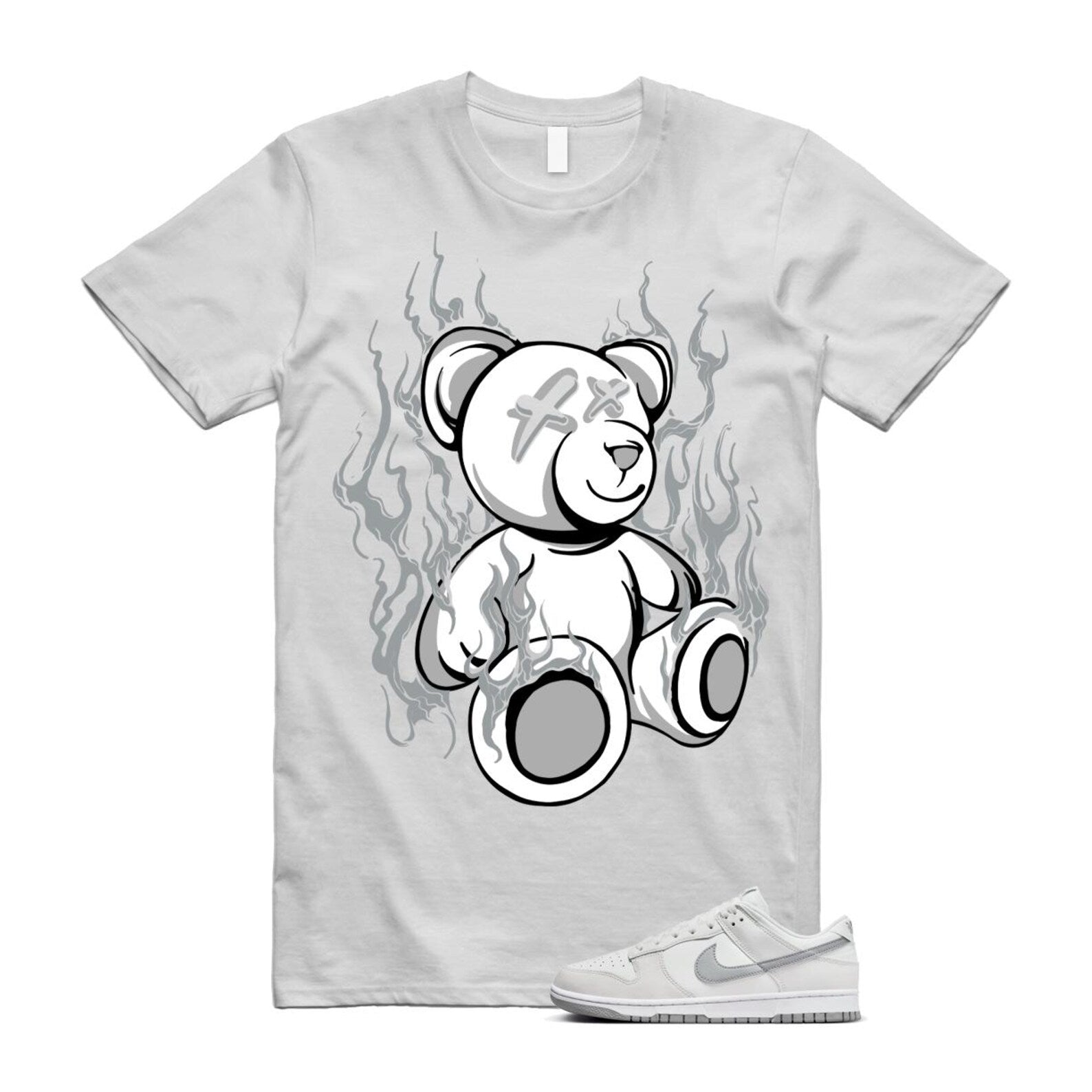 Dunk Summit White Light Smoke Grey Platinum Tint Low Retro T Shirt Match LIT T-Shirt, Sneaker Match Tee