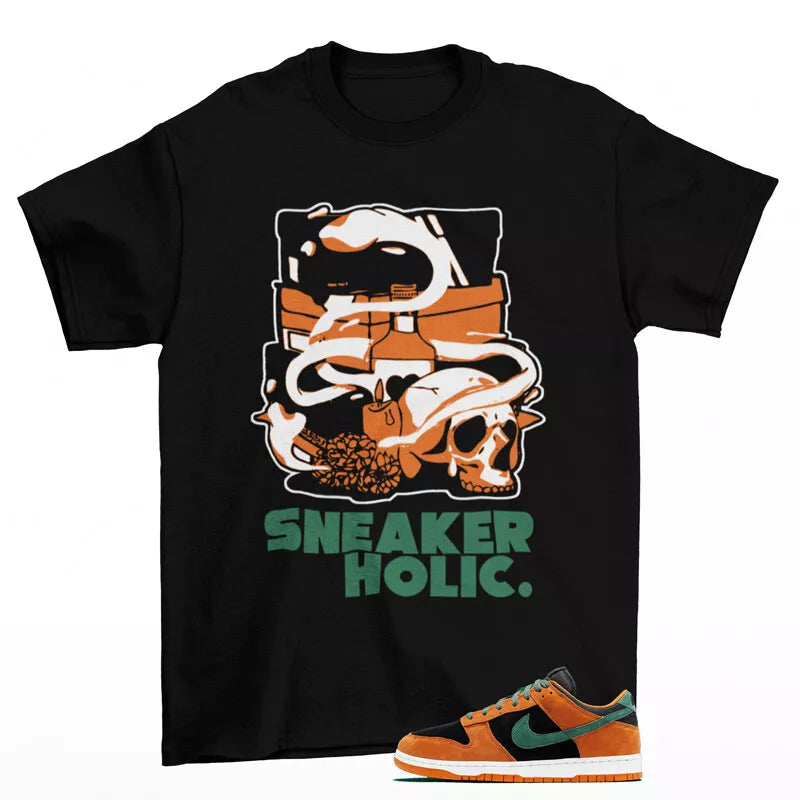 Sneaker Holic Shirt Black to Match Dunk Low Ceramic DA1469-001 T-Shirt, Sneaker Match Tee