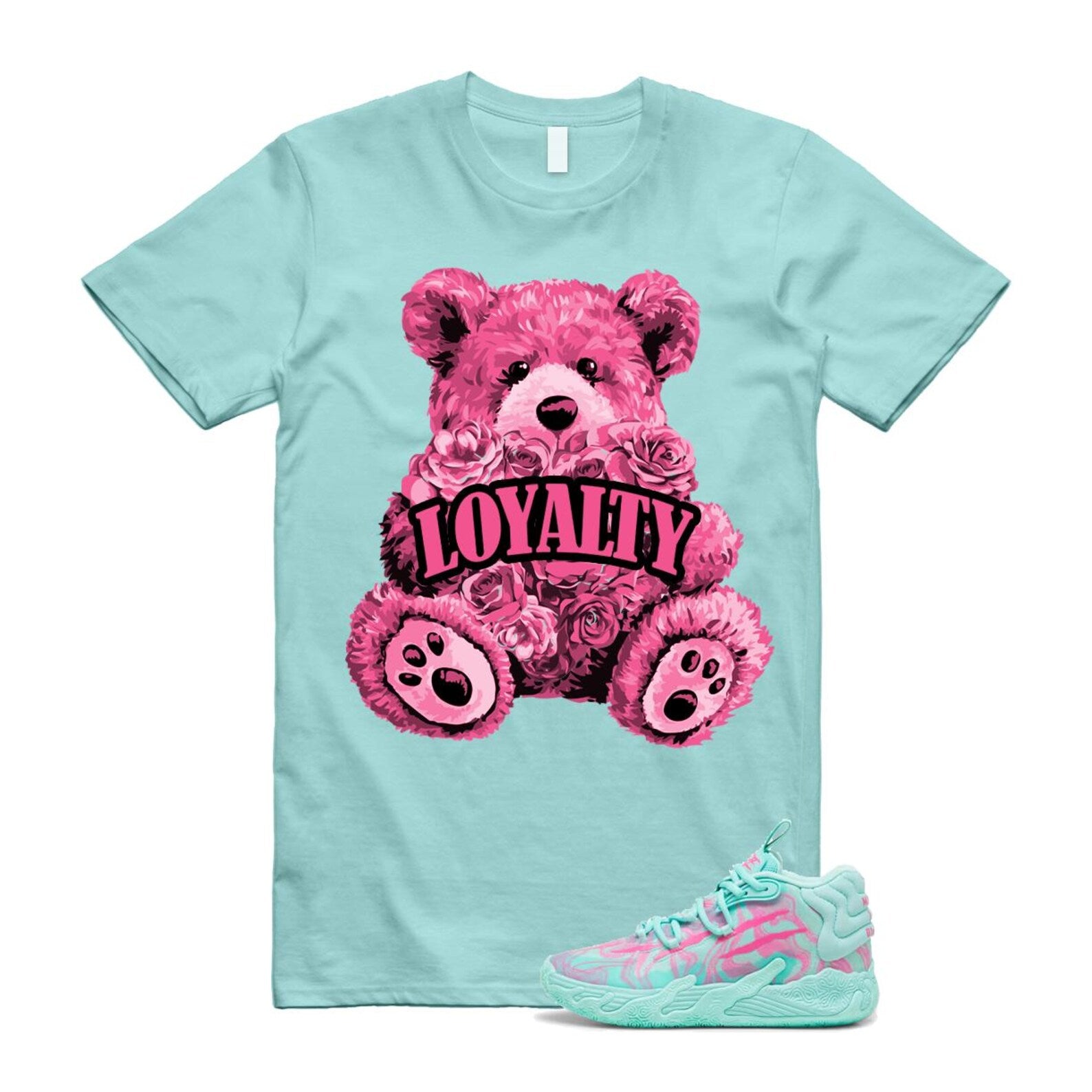 Miami LaMelo Ball MB.03 Teal Pink T Shirt Match LYLTY T-Shirt, Sneaker Match Tee