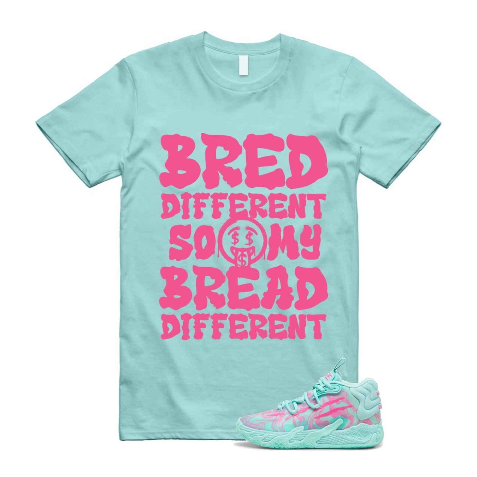 Miami LaMelo Ball MB.03 Teal Pink T Shirt Match BDBD T-Shirt, Sneaker Match Tee