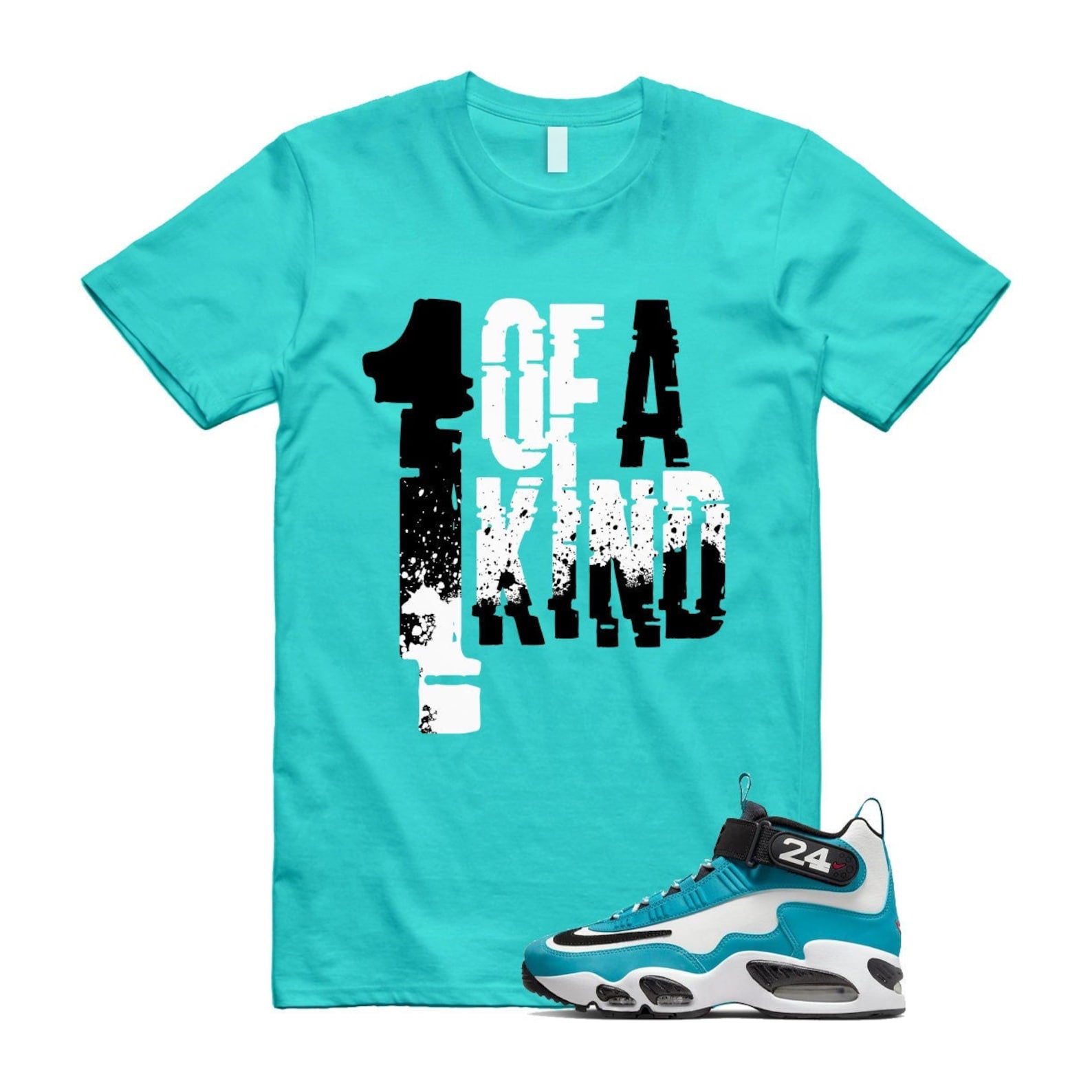 OAK T Shirt to match Aquamarine Teal Aqua Freshwater 24 Air Griffey 1 T-Shirt, Sneaker Match Tee