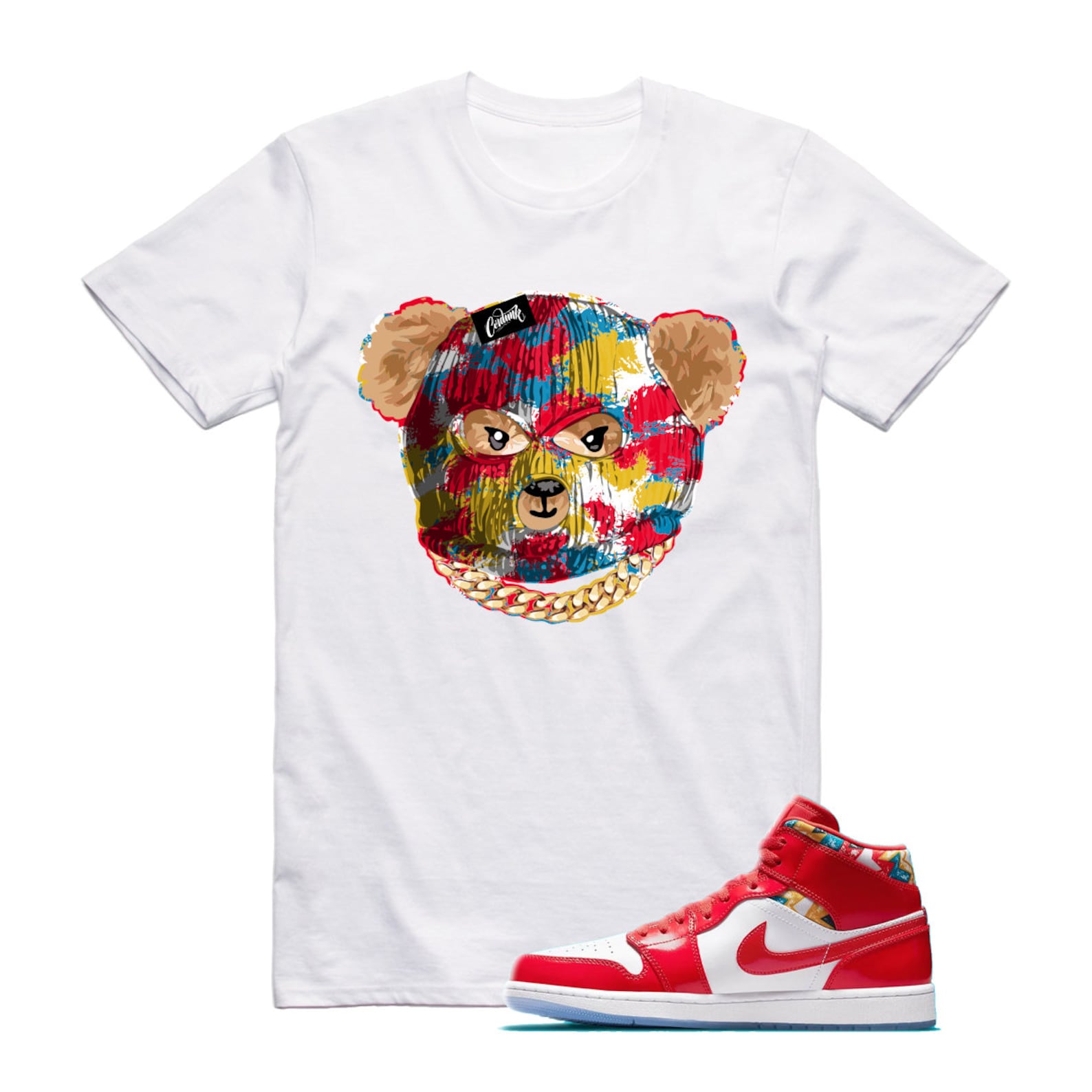 SKI T Shirt to match Mid Barcelona Sweater Chile Red Pollen 1 T-Shirt, Sneaker Match Tee