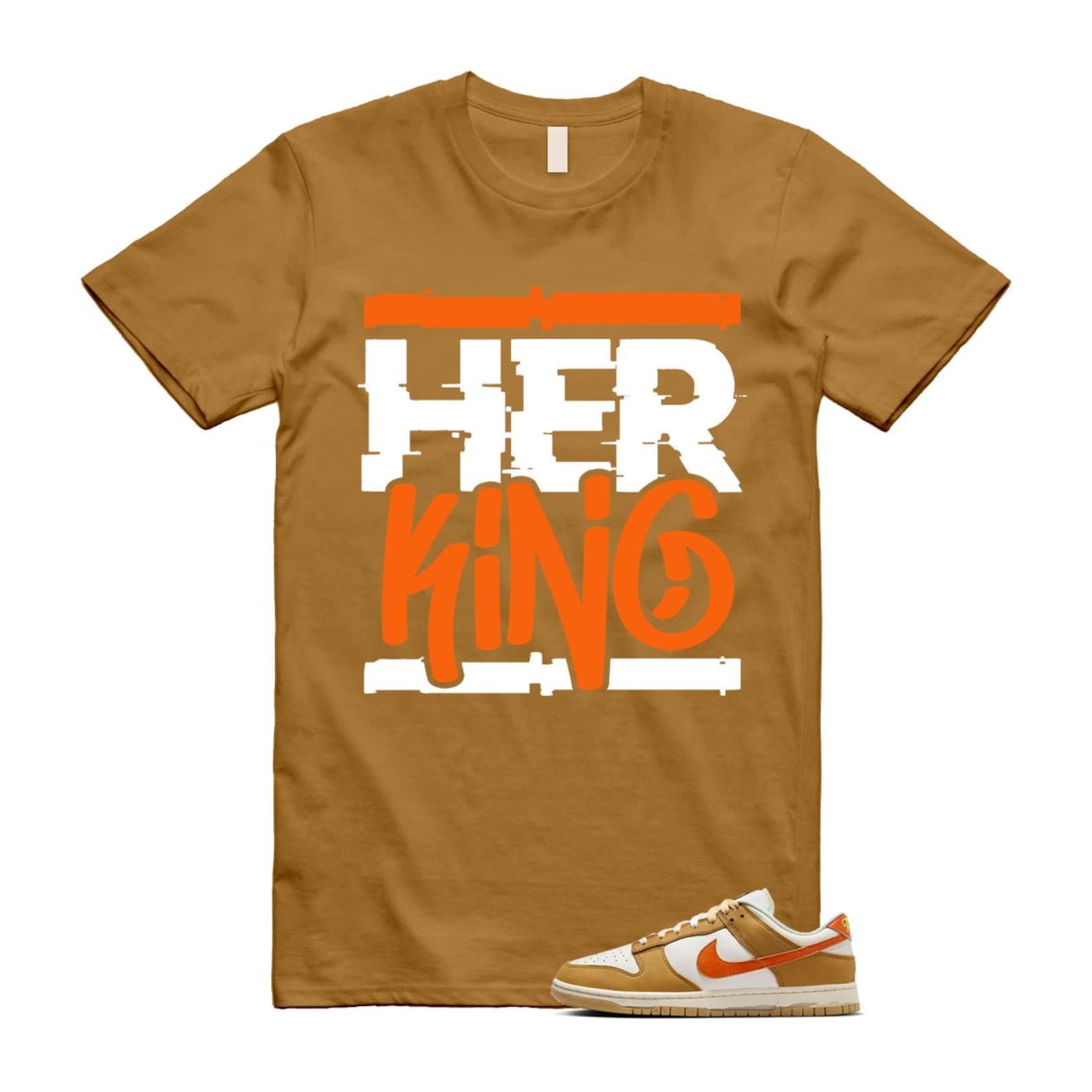 Dunk Wheat Safety Orange Sail Coconut Milk Low Retro T Shirt Match HK T-Shirt, Sneaker Match Tee
