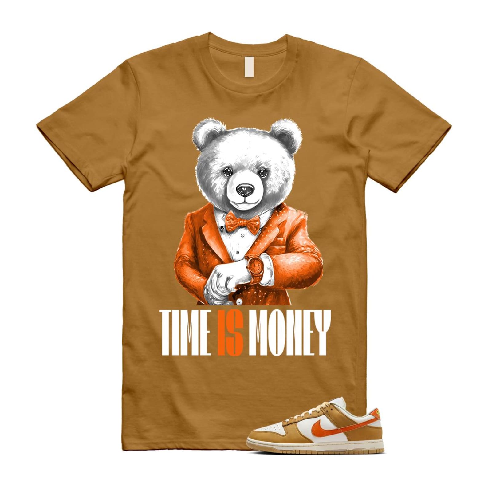 Dunk Wheat Safety Orange Sail Coconut Milk Low Retro T Shirt Match TIM T-Shirt, Sneaker Match Tee