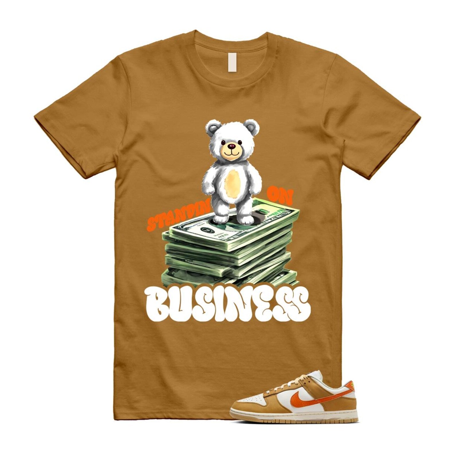 Dunk Wheat Safety Orange Sail Coconut Milk Low Retro T Shirt Match SB2 T-Shirt, Sneaker Match Tee