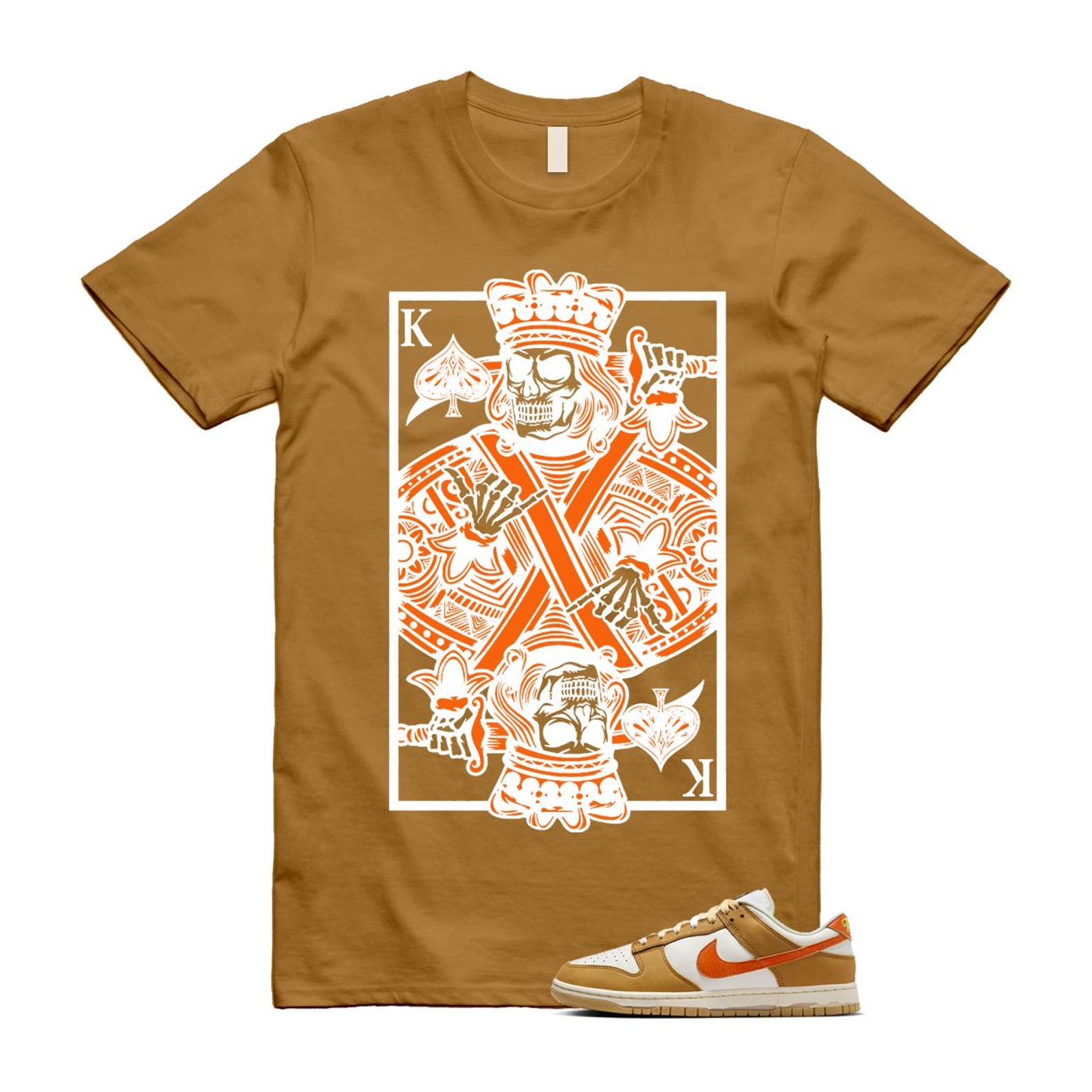 Dunk Wheat Safety Orange Sail Coconut Milk Low Retro T Shirt Match KC T-Shirt, Sneaker Match Tee