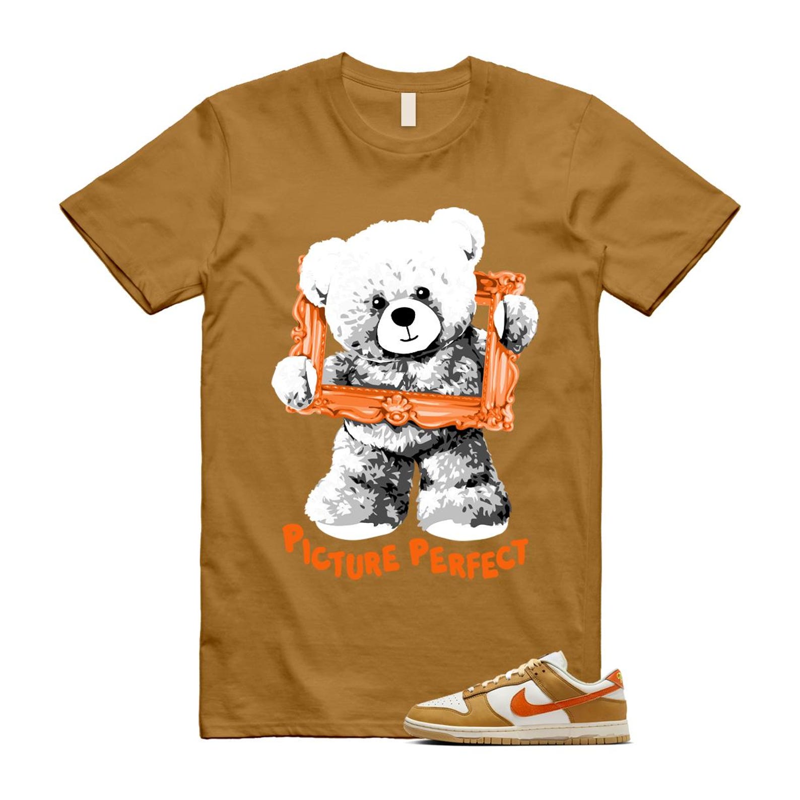 Dunk Wheat Safety Orange Sail Coconut Milk Low Retro T Shirt Match PIC T-Shirt, Sneaker Match Tee