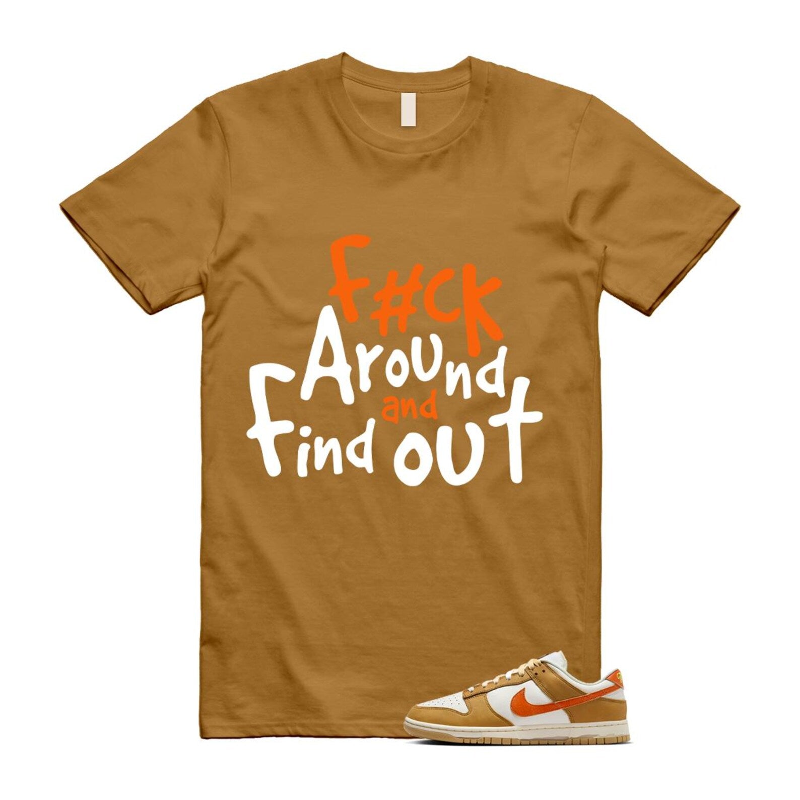 Dunk Wheat Safety Orange Sail Coconut Milk Low Retro T Shirt Match FCK2 T-Shirt, Sneaker Match Tee