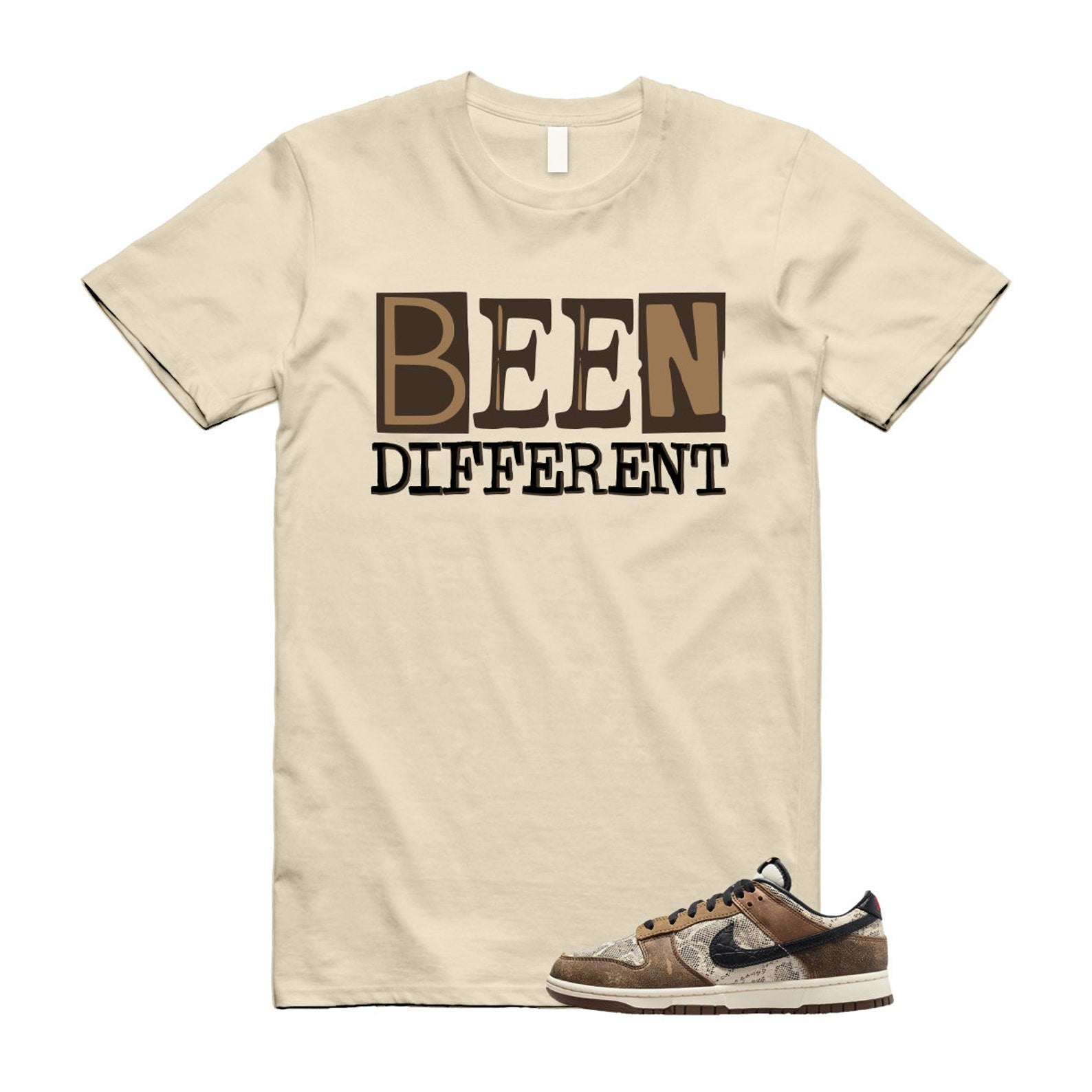 Dunk CO.JP 2023 Natural Black Ale Brown Pecan Dark Driftwood University Red Low T Shirt Match BEEN  ,FJ5434-120 T-Shirt, Sneaker Match Tee
