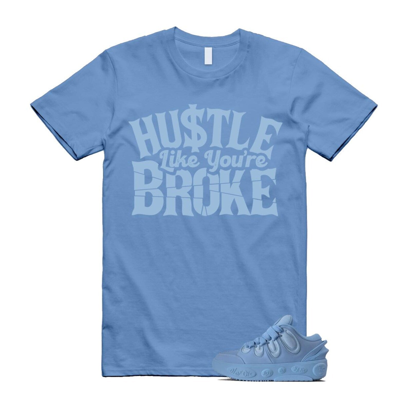 LaMelo Ball Amour 1 of 1 Team Light Blue T Shirt Match BROKE ,310872-01 T-Shirt, Sneaker Match Tee