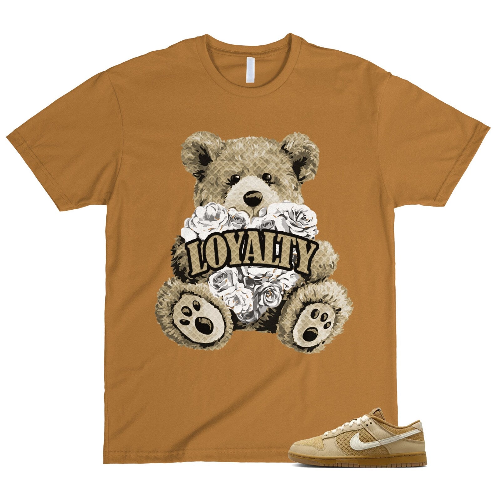 Dunk Waffle Wheat Coconut Milk Sesame Black Total Orange Low T Shirt Match LYLTY ,FZ4041-744 T-Shirt, Sneaker Match Tee