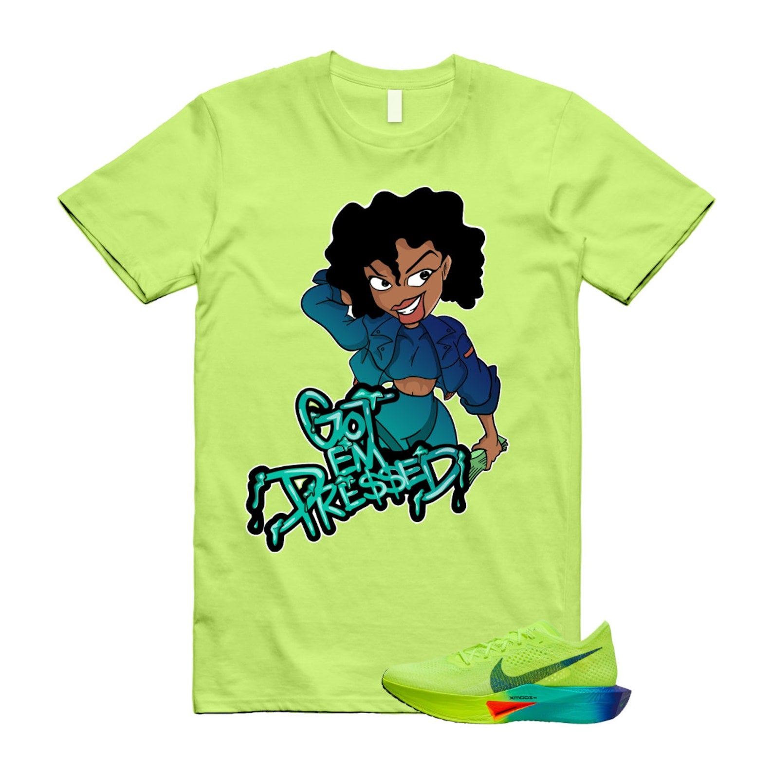 Volt Concord Air Zoom Alphafly 3 Dusty Cactus Total Orange T Shirt Match PRESSED ,FD8311-700 T-Shirt, Sneaker Match Tee