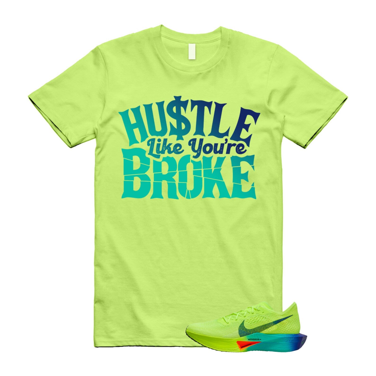 Volt Concord Air Zoom Alphafly 3 Dusty Cactus Total Orange T Shirt Match BROKE ,FD8311-700 T-Shirt, Sneaker Match Tee