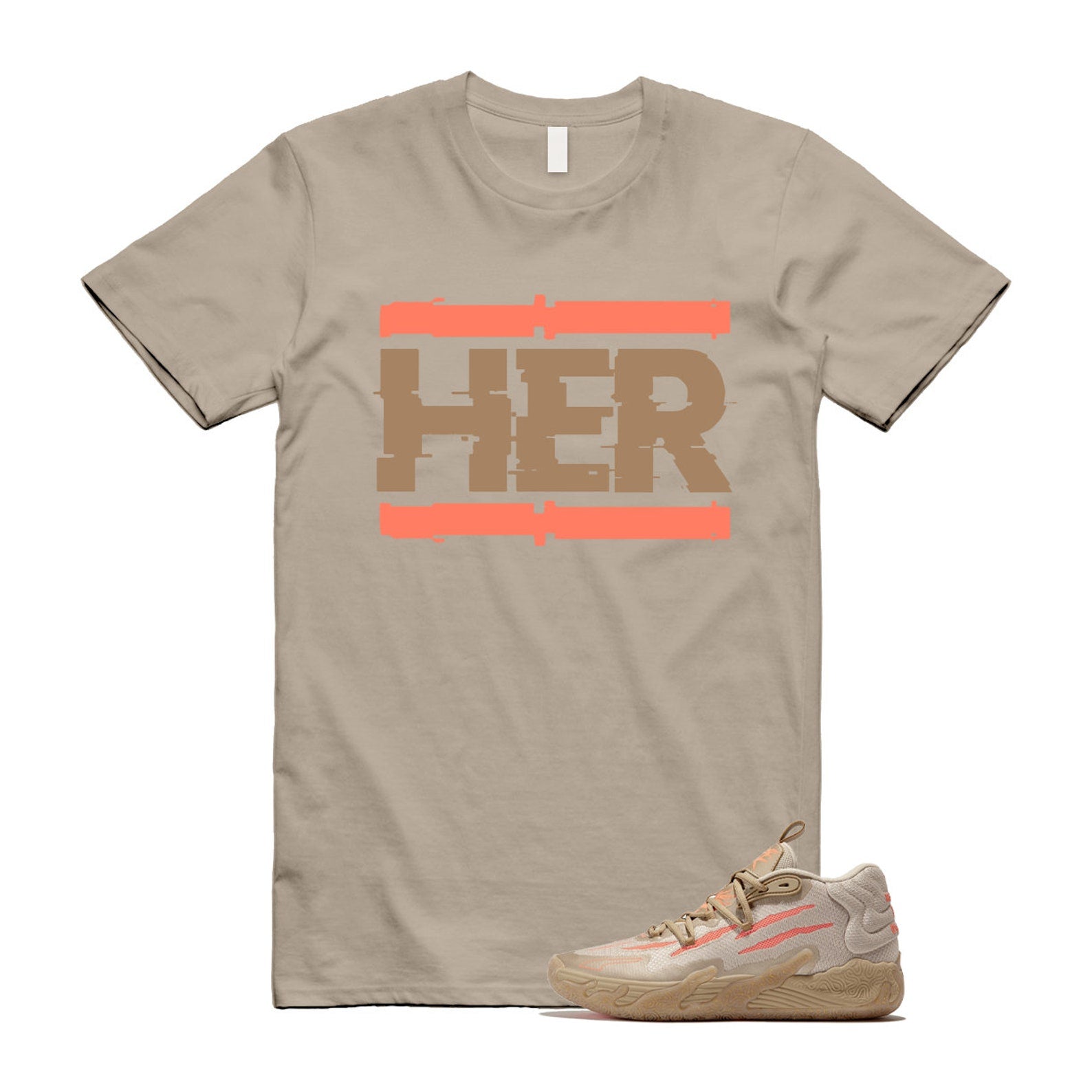 Chinese New Year LaMelo Ball MB.03 Gold Fluro Peach Pes T Shirt Match HER ,309716-01 T-Shirt, Sneaker Match Tee