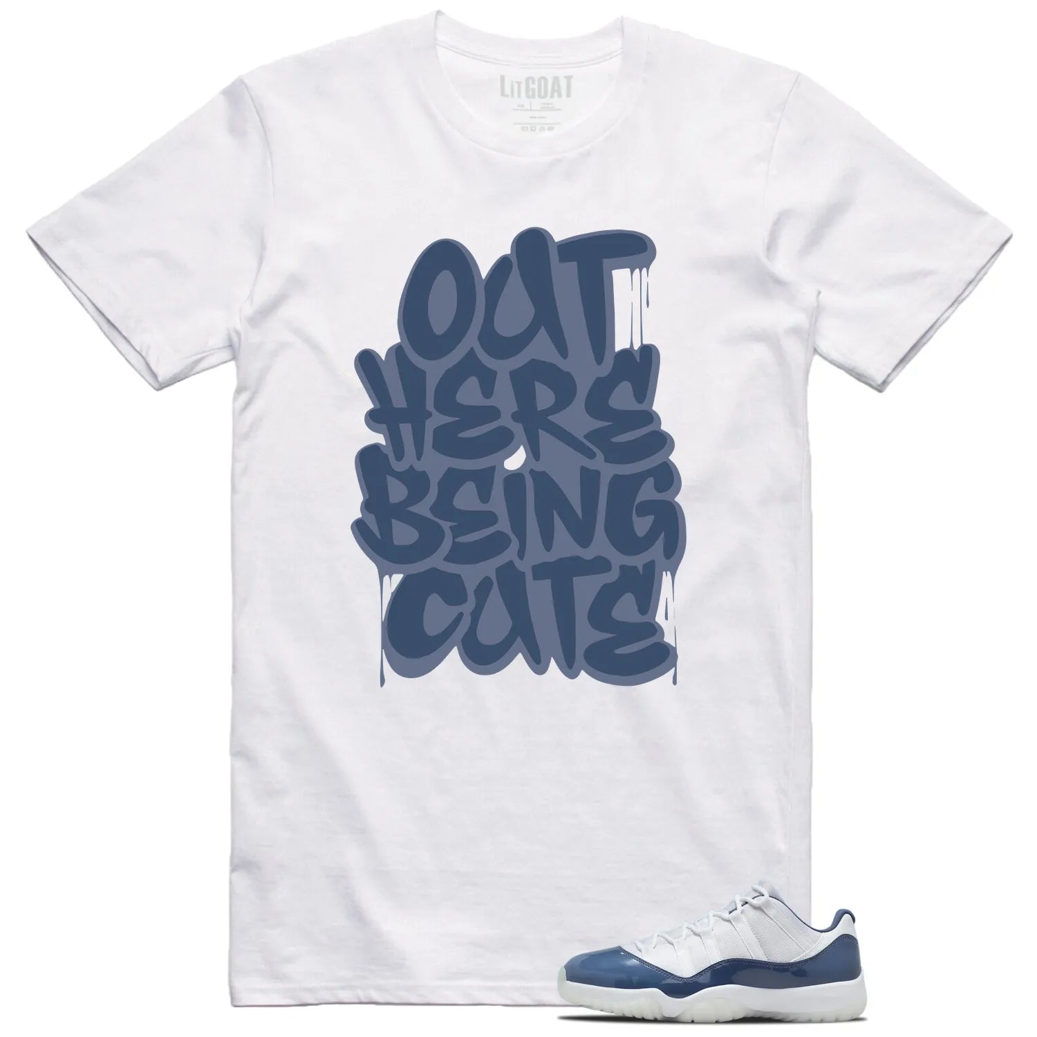 Being Cute Shirt to Match Jordan 11 Diffused Blue FV5104-104 T-Shirt, Sneaker Match Tee