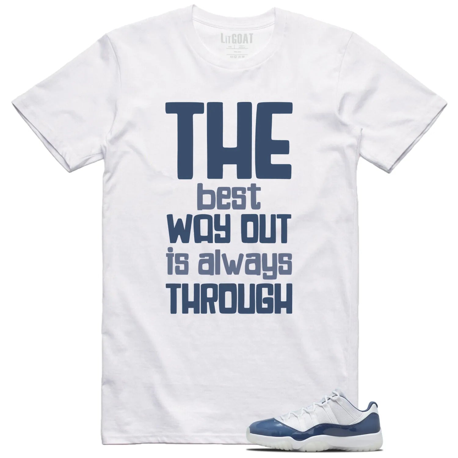Best Way Shirt to Match Jordan 11 Diffused Blue FV5104-104 T-Shirt, Sneaker Match Tee