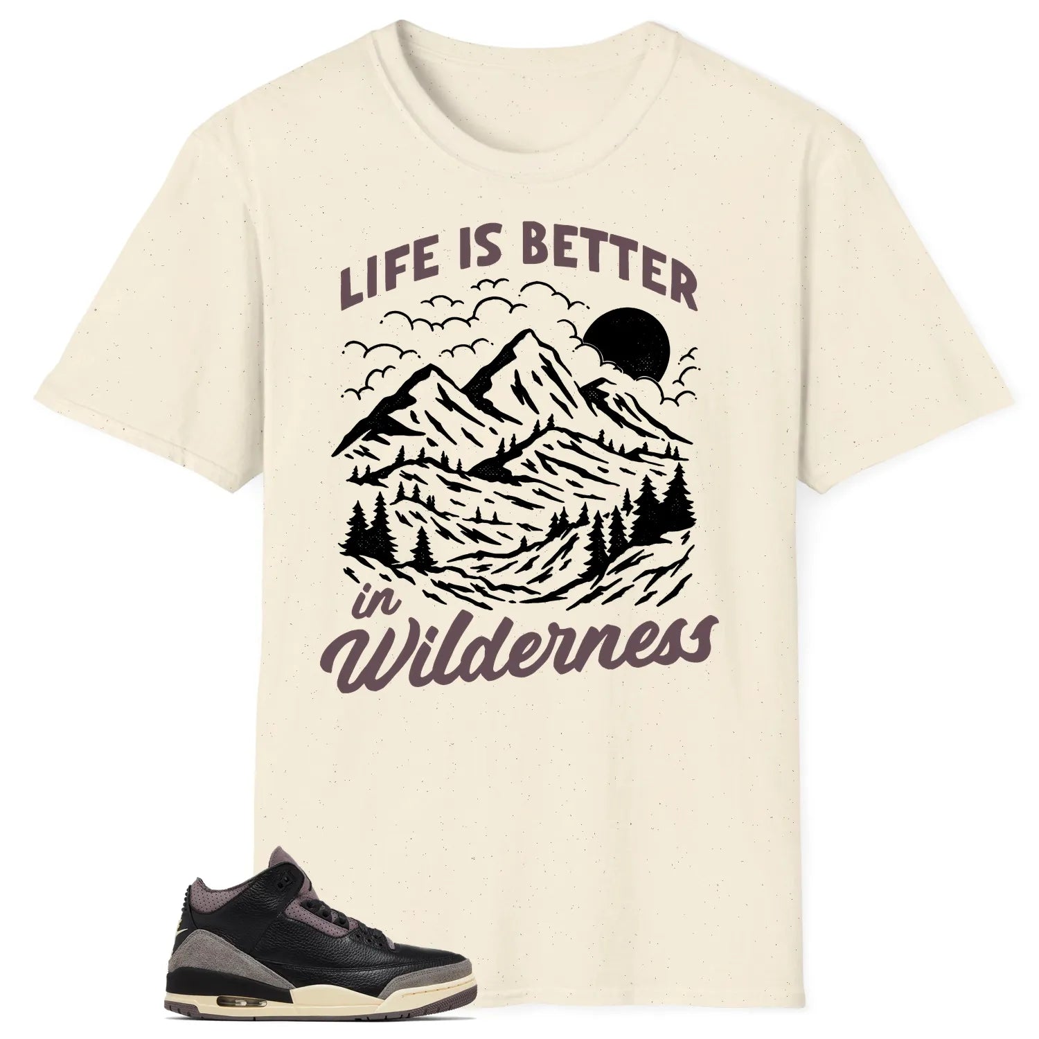 Wilderness Shirt to Match Jordan 3 While You Were Sleeping FZ4811-001 T-Shirt, Sneaker Match Tee