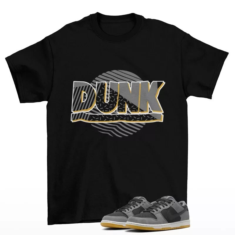 Sunset Sneaker Shirt to Match Dunk SB Low Black Smoke Grey HF3063-001 T-Shirt, Sneaker Match Tee