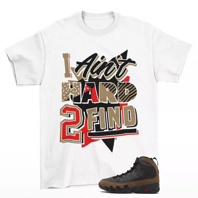 Rare Find Sneaker Shirt White to Match Jordan 9 Retro Olive HV4794-030 T-Shirt, Sneaker Match Tee